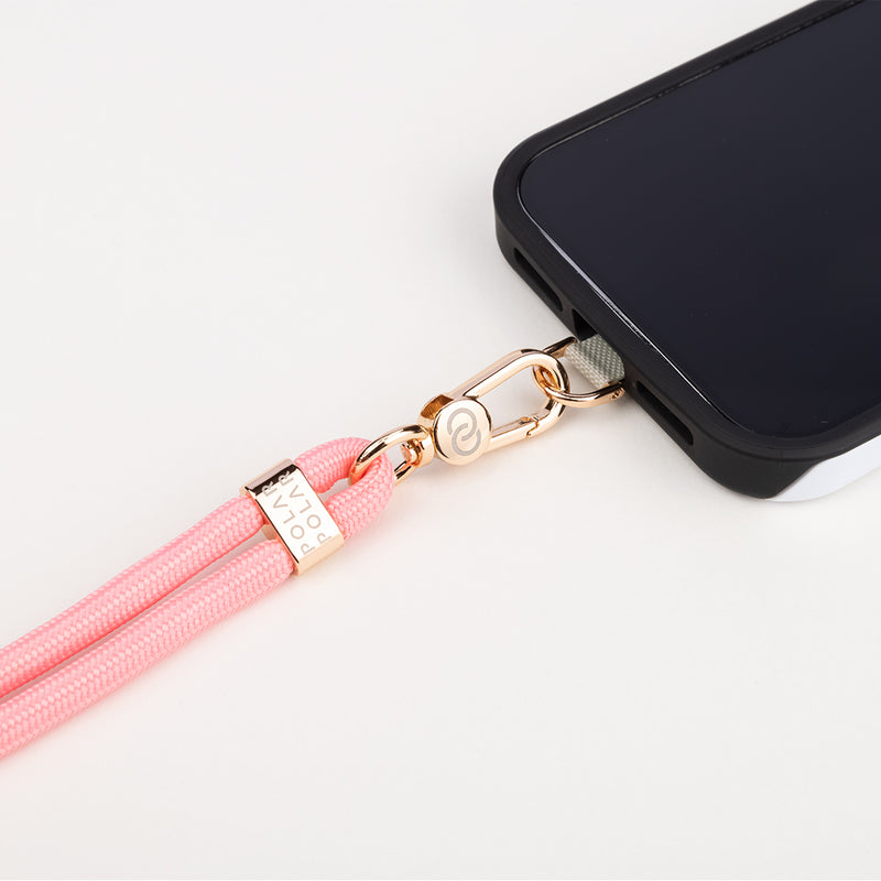 Pink Crossbody Phone Strap with Card