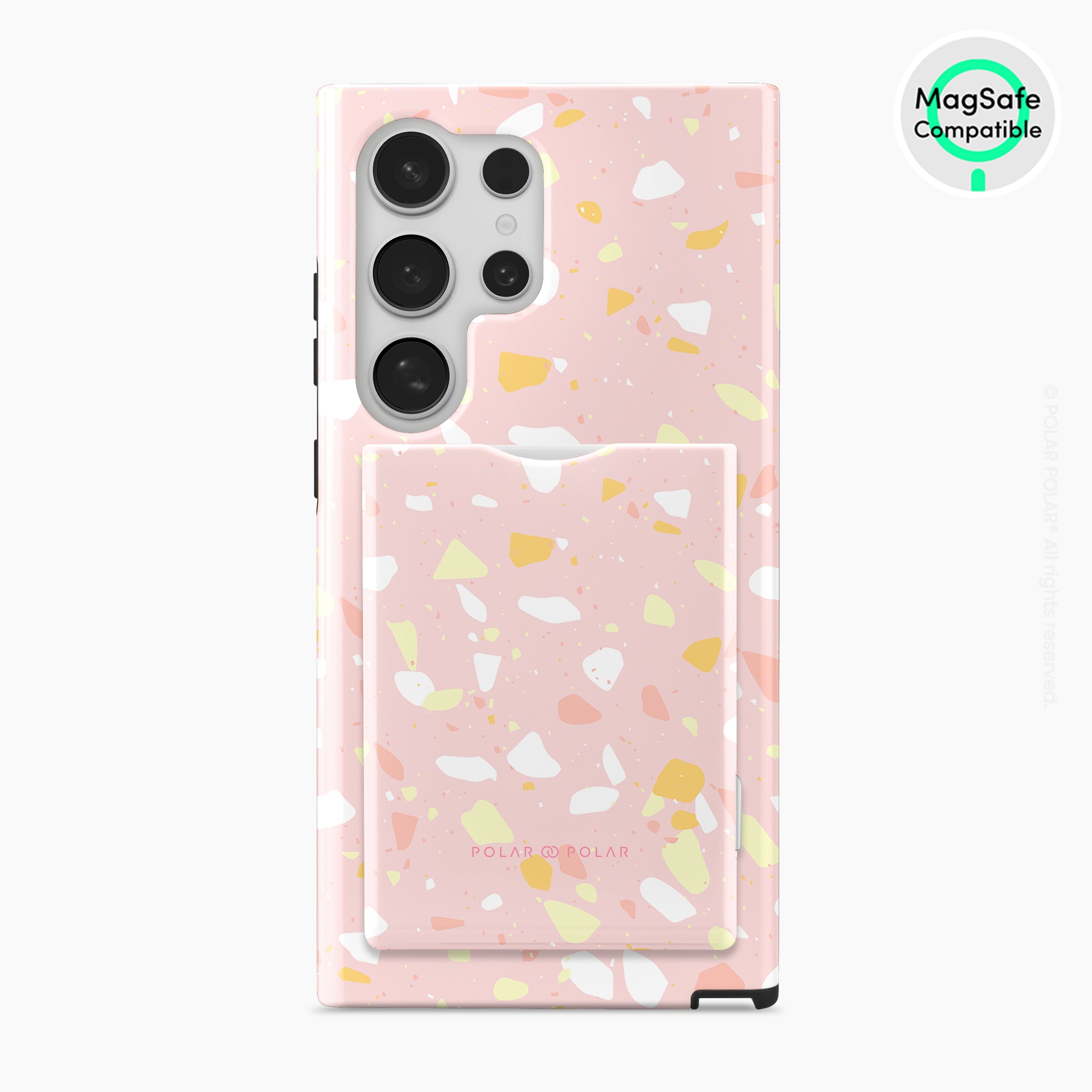 Pink Peony Terrazzo MagSafe Wallet