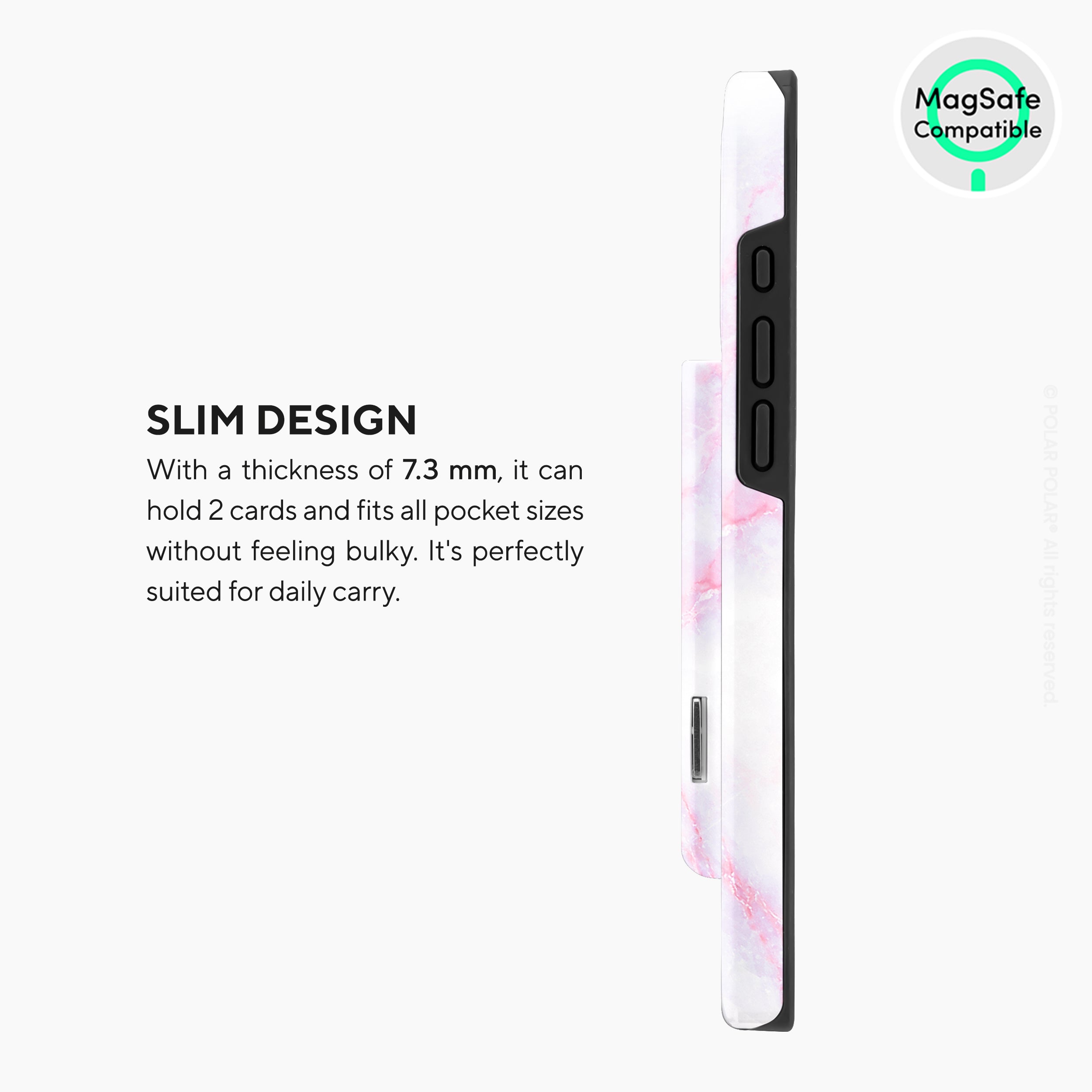 Pink White MagSafe Wallet