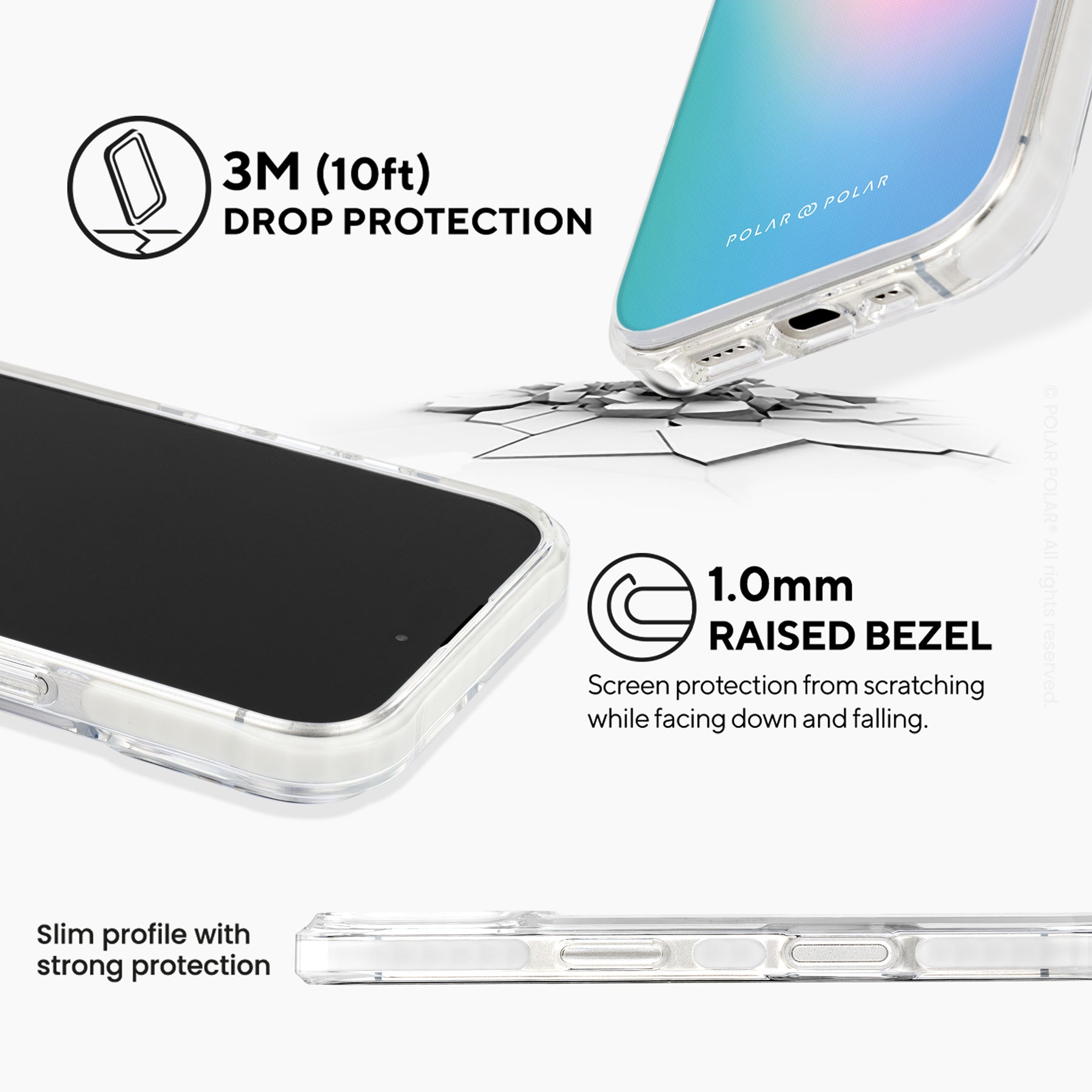 Polar Light - iPhone 16 Clear Bumper MagSafe Case