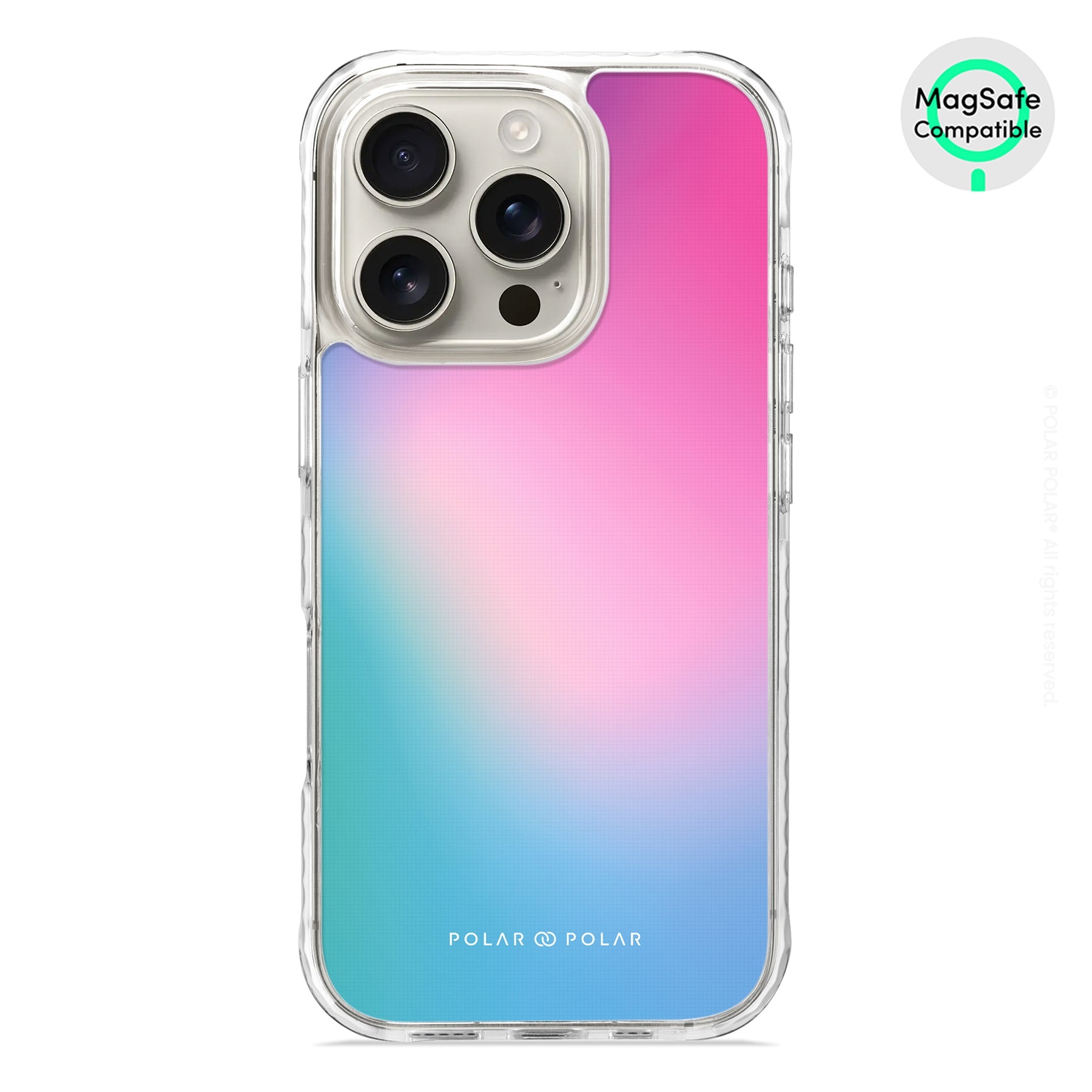 極光之地 - iPhone 16 Pro 透明邊防摔 MagSafe 手機殼