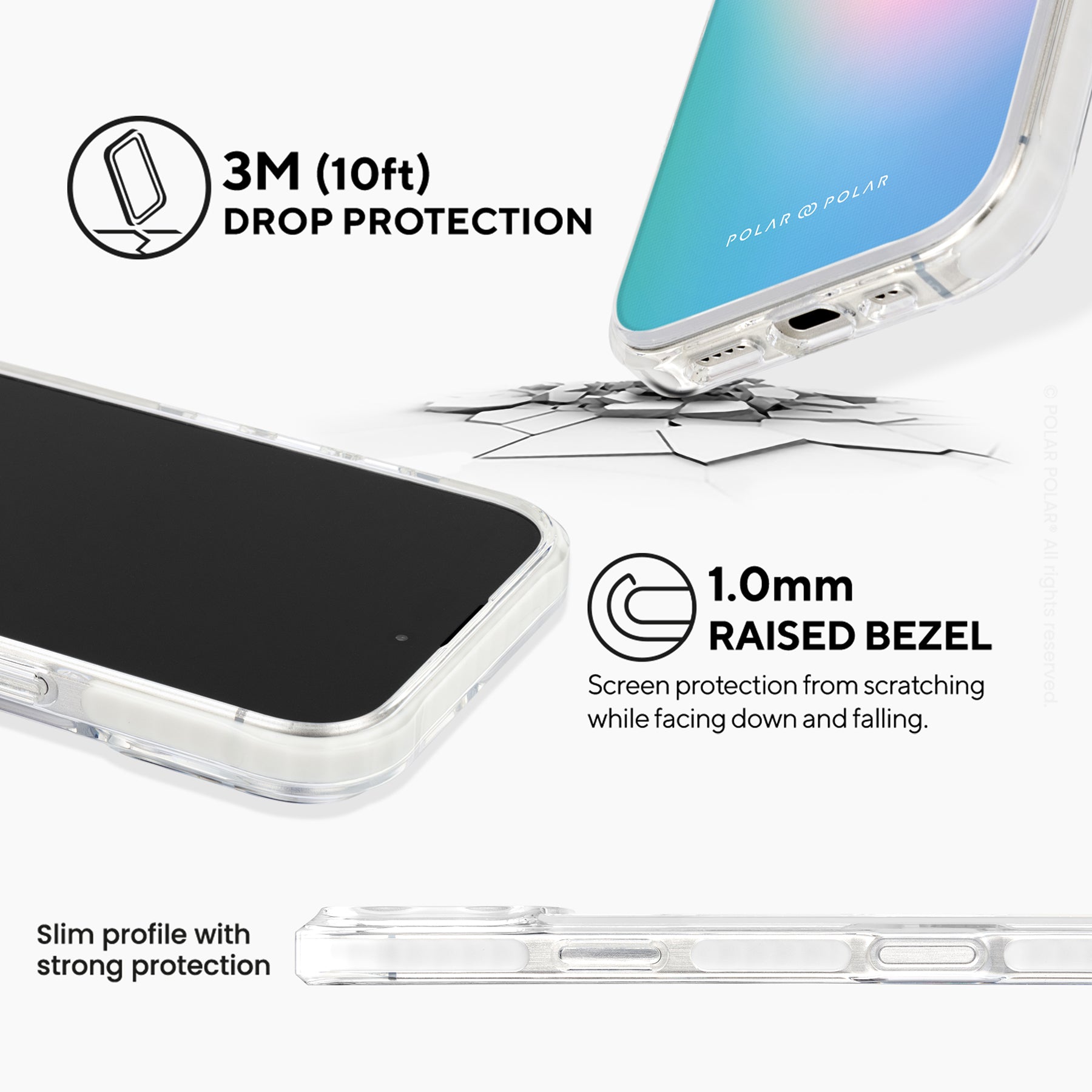 Polar Light - iPhone 16 Pro Max Clear Bumper MagSafe Case