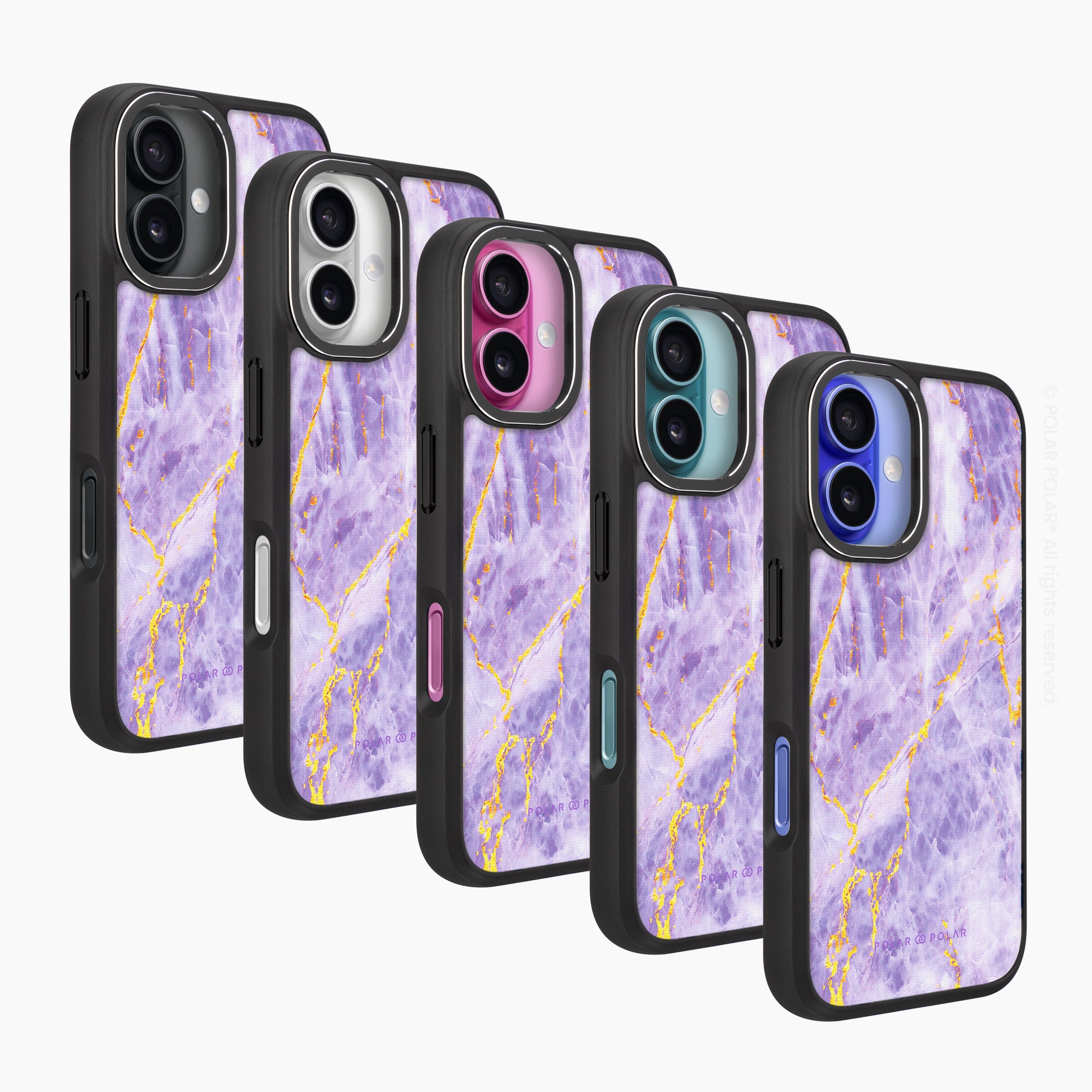 Princess Purple - iPhone 16 Pro Frosted Black Bumper MagSafe Case