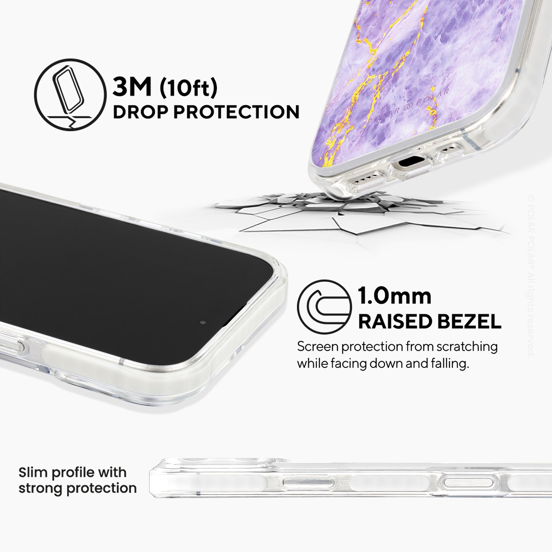 Princess Purple - iPhone 16 Pro Clear Bumper MagSafe Case