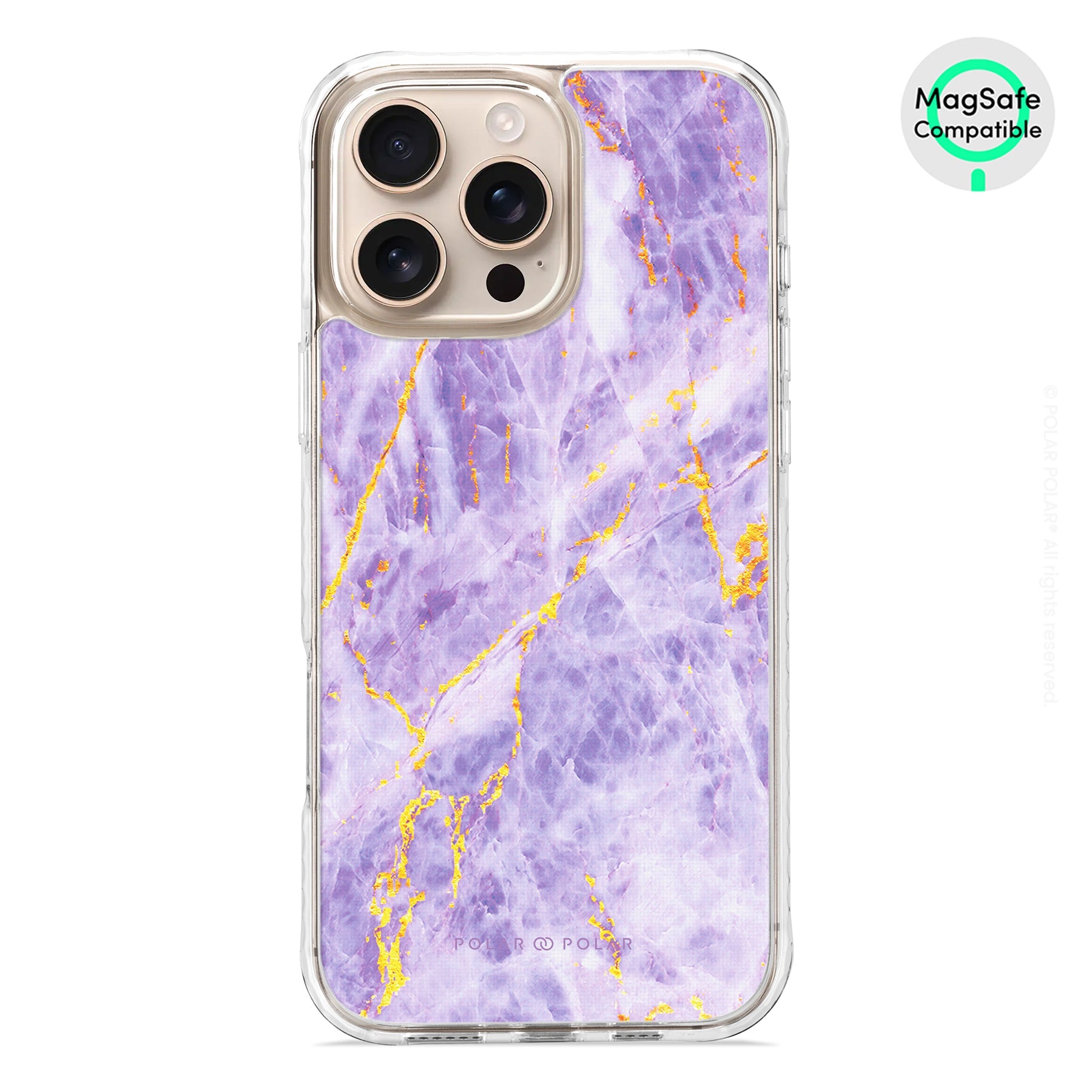 Princess Purple - iPhone 16 Pro Max Clear Bumper MagSafe Case