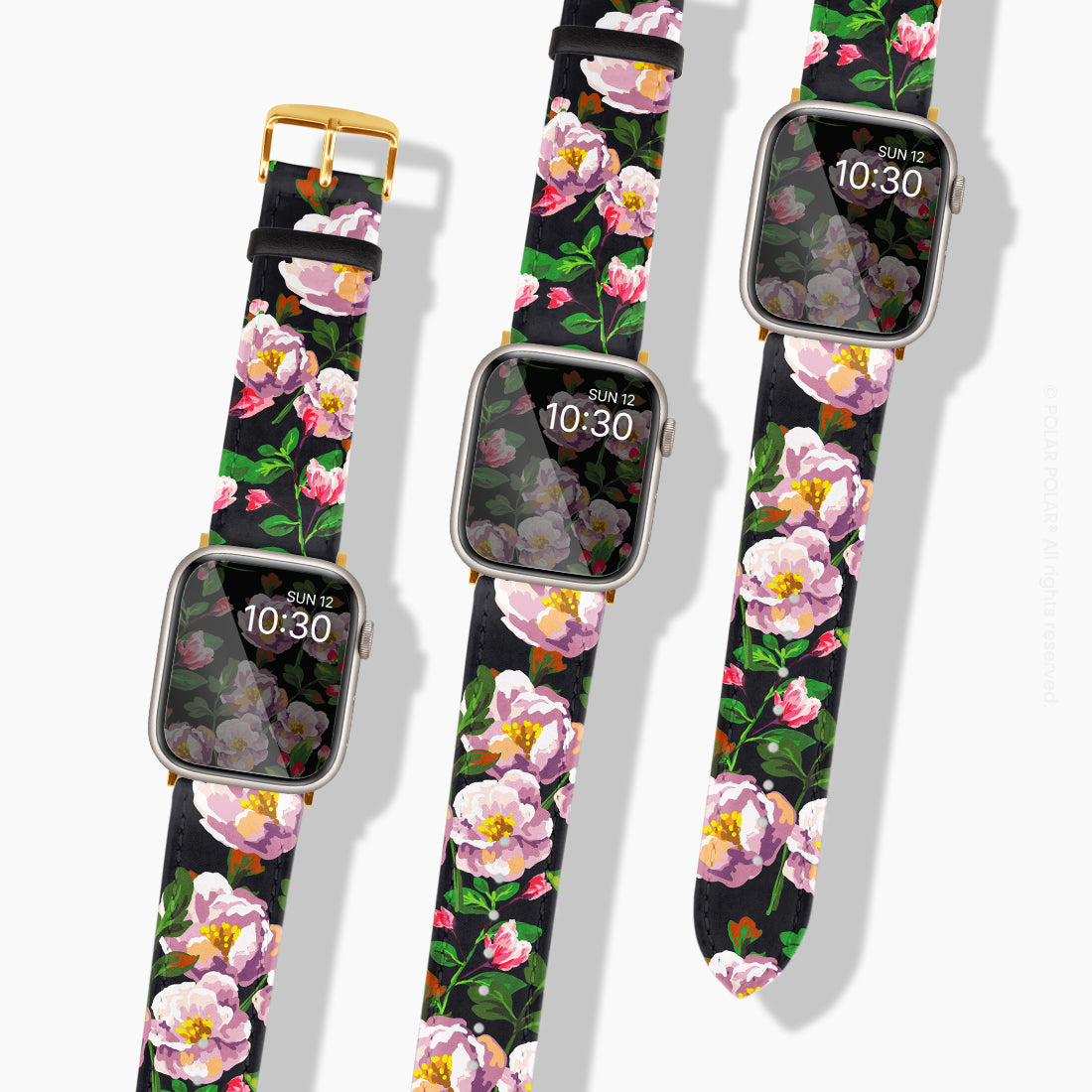 Purple Camellias - Apple Watch Band