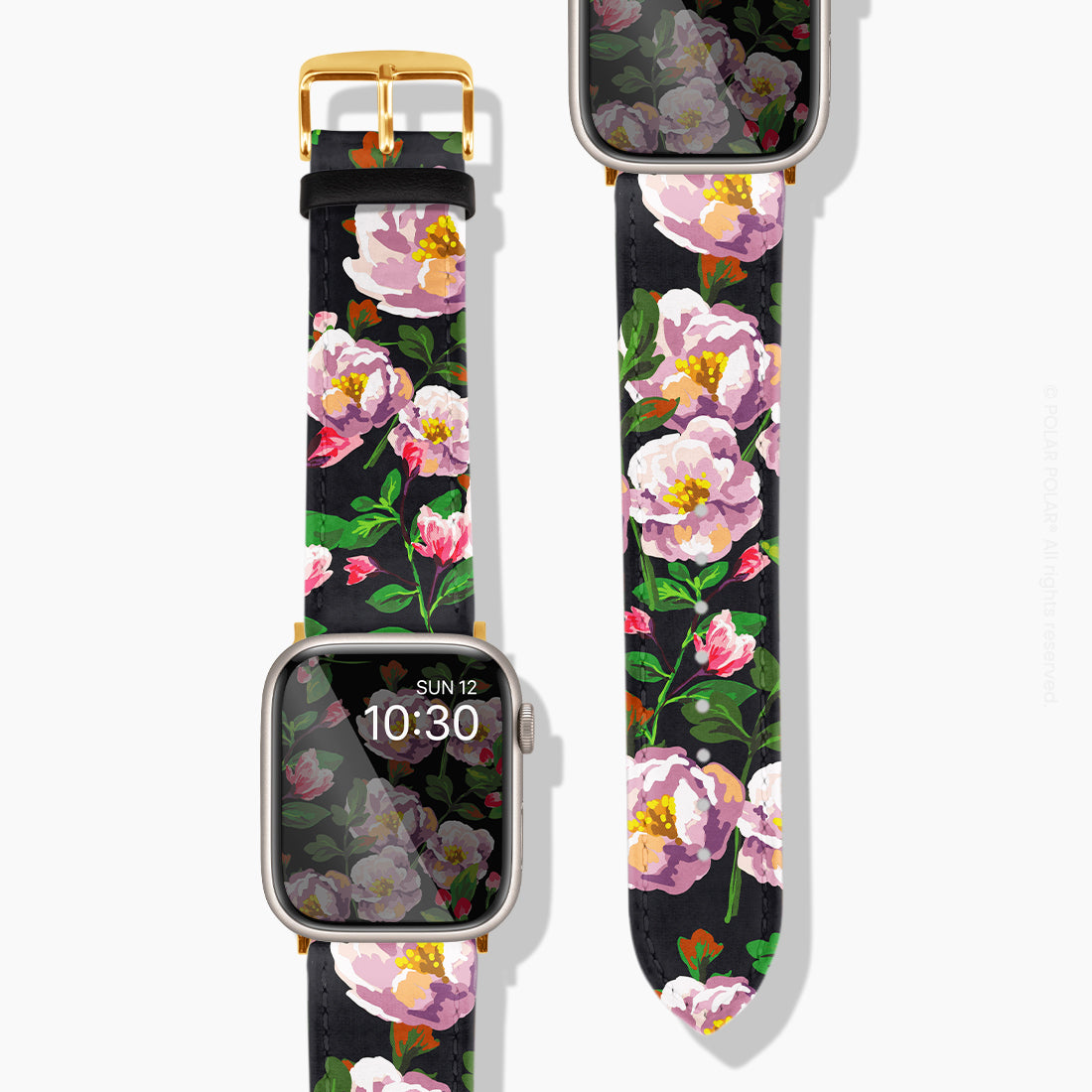 Purple Camellias - Apple Watch Band