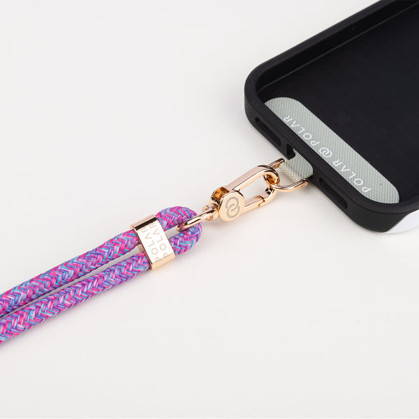 Purple Candy Crossbody Phone Strap with Card
