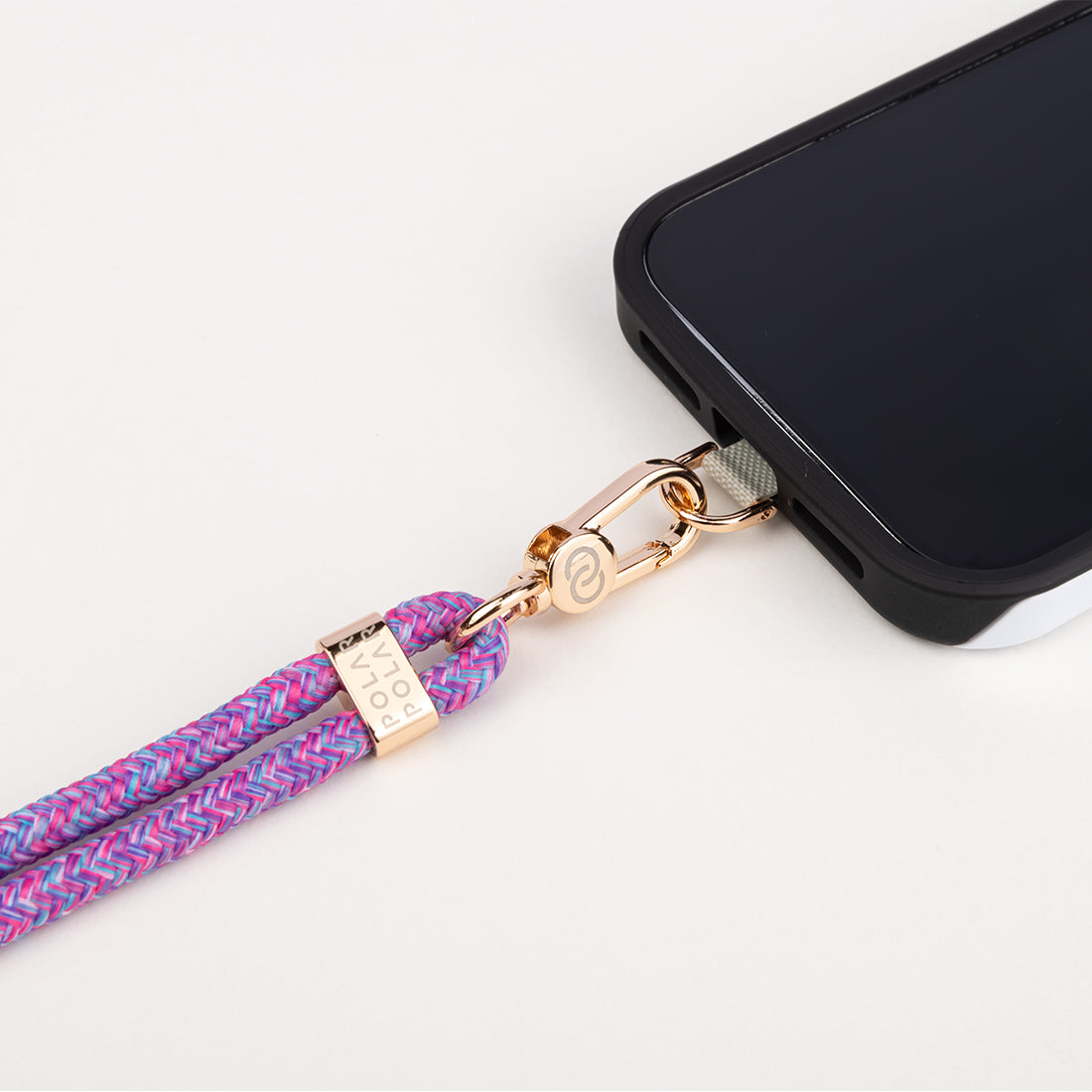 紫色糖果手機掛繩 連夾片 掛頸/斜背兩用