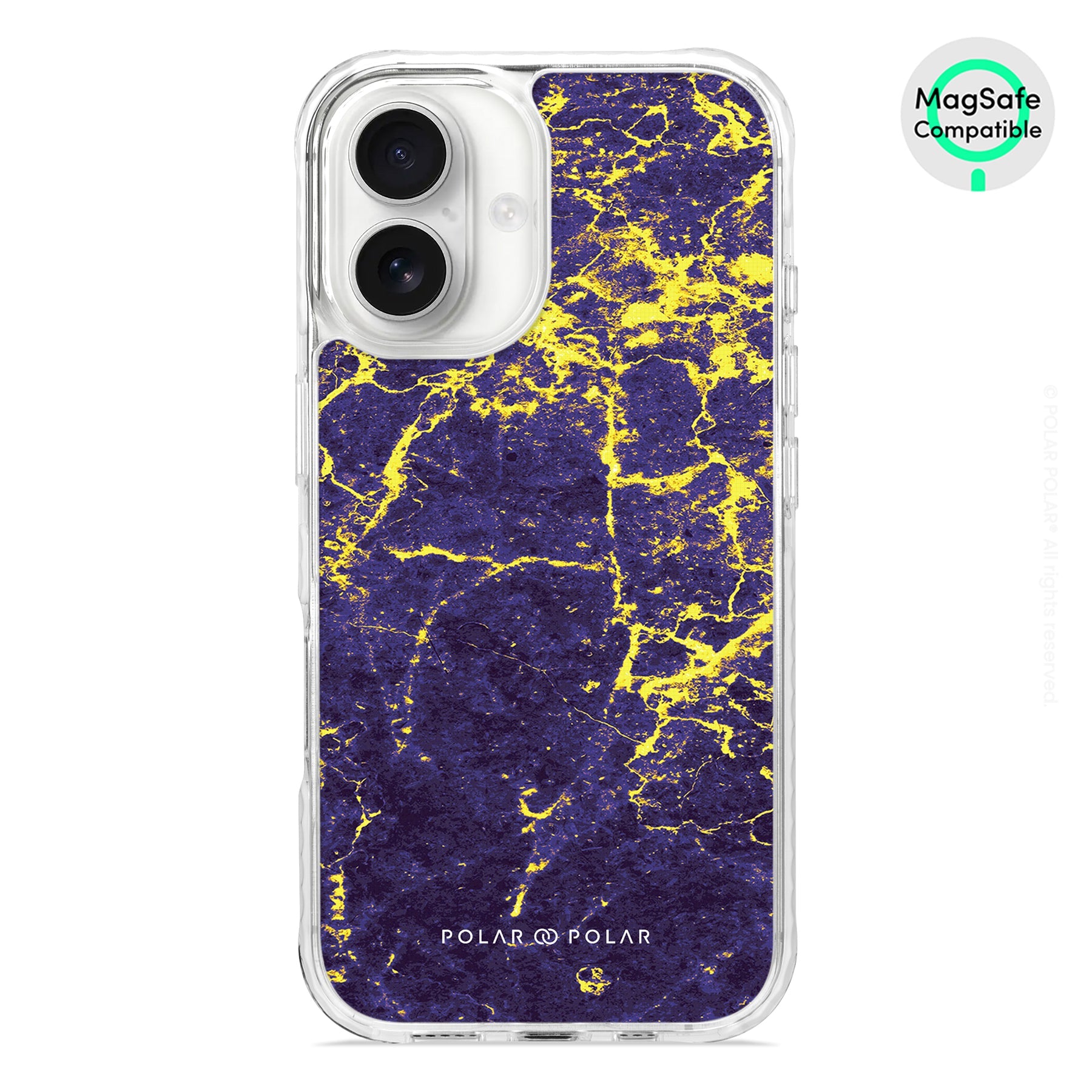 Purple Night - iPhone 16 Clear Bumper MagSafe Case