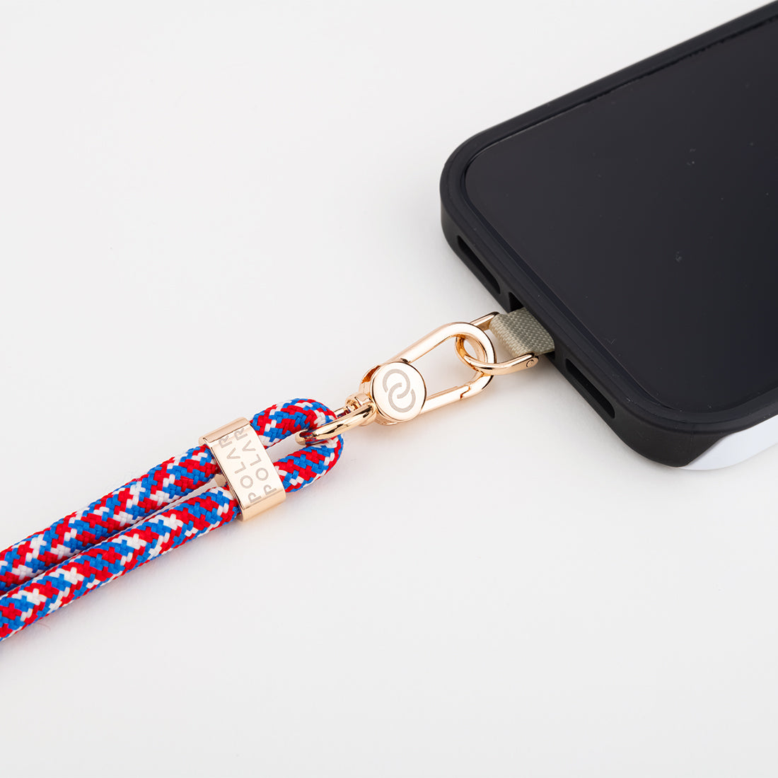 Red-White-Blue Crossbody Phone Strap with Card