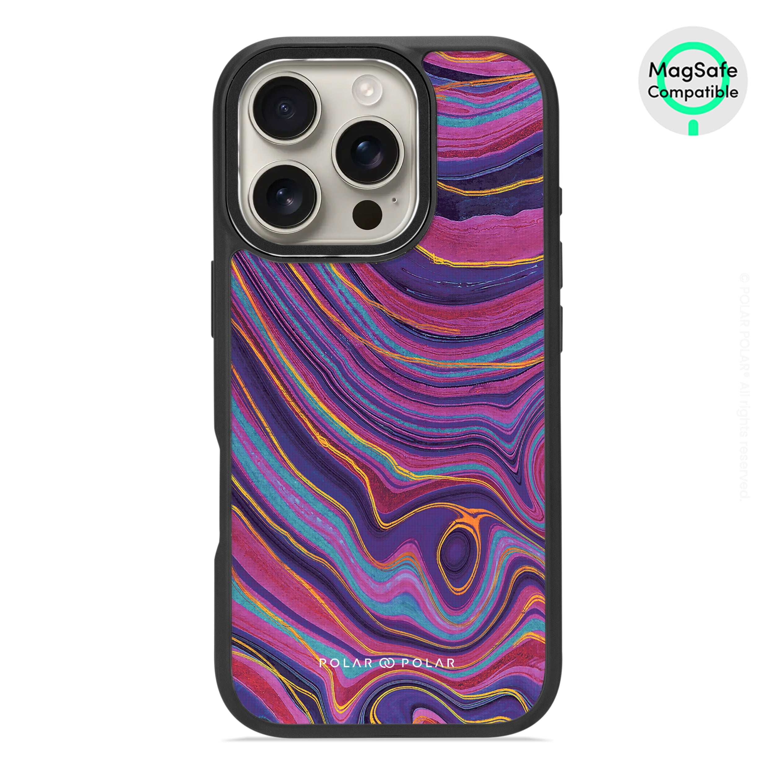 Rhythm in the Desert - iPhone 16 Pro Frosted Black Bumper MagSafe Case