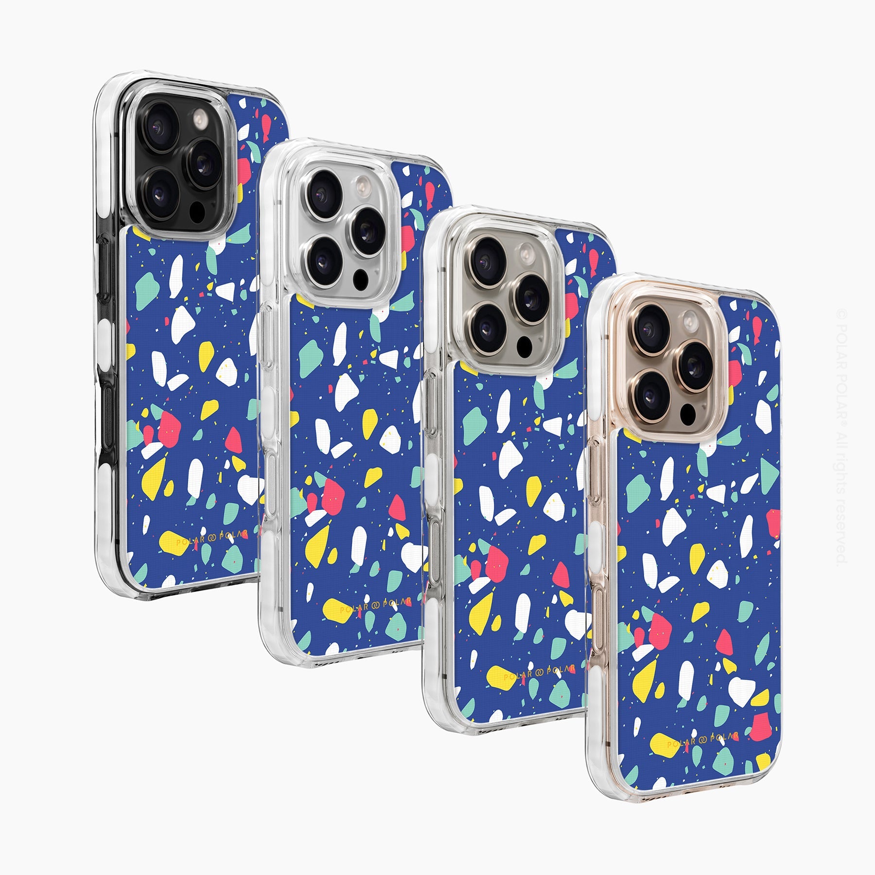 寶藍水磨石 - iPhone 16 Pro 透明邊防摔 MagSafe 手機殼