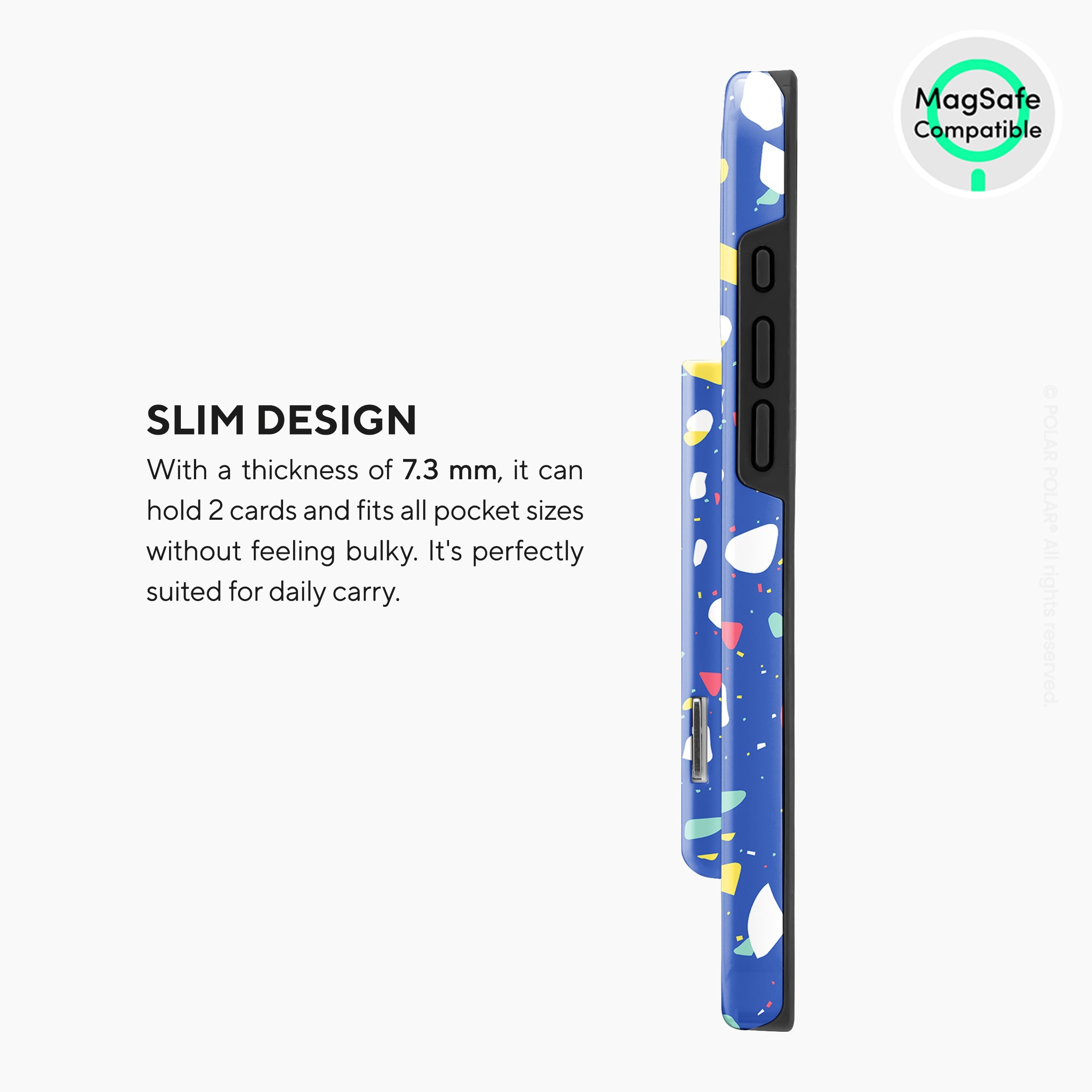 Royal Blue Terrazzo MagSafe Wallet