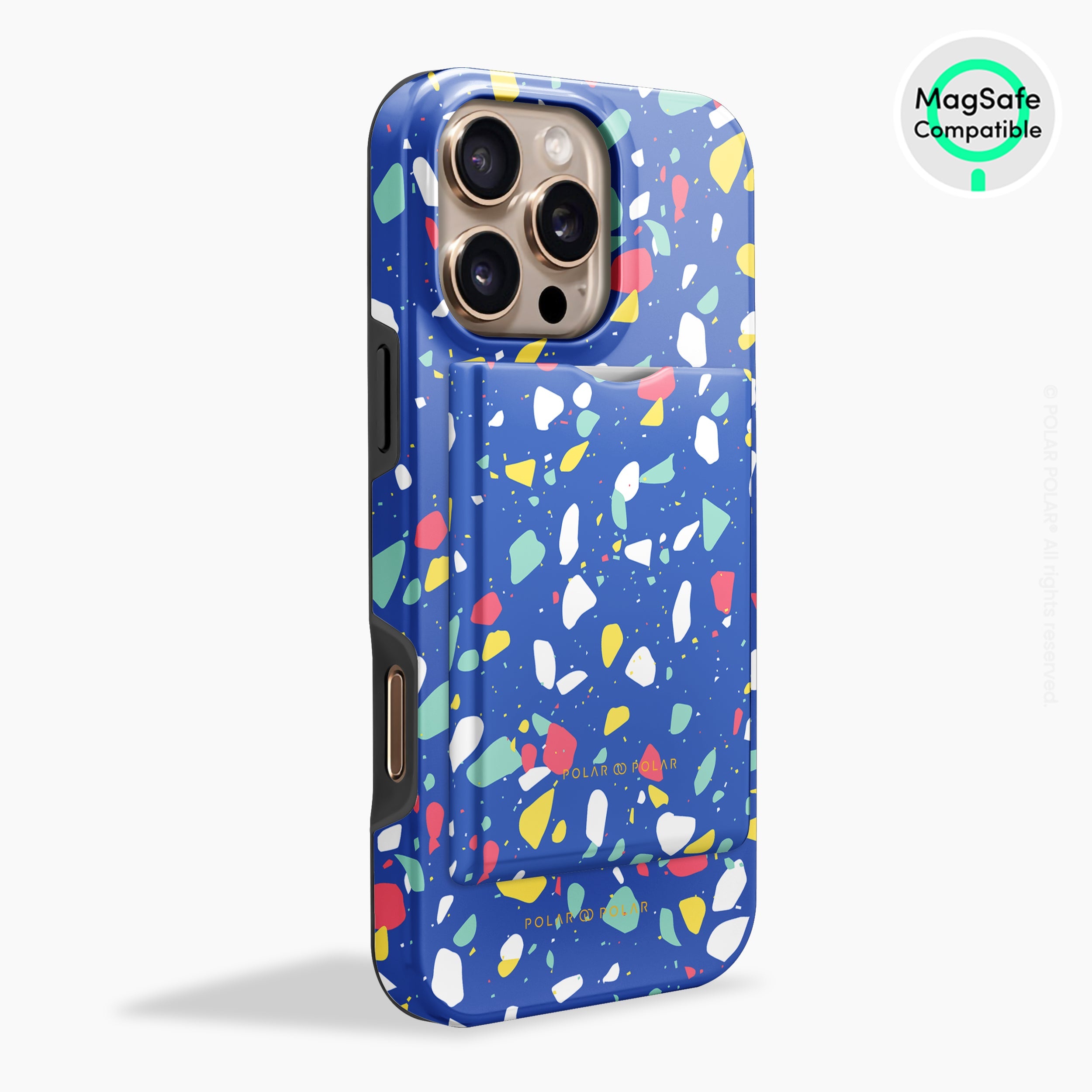 Royal Blue Terrazzo MagSafe Wallet