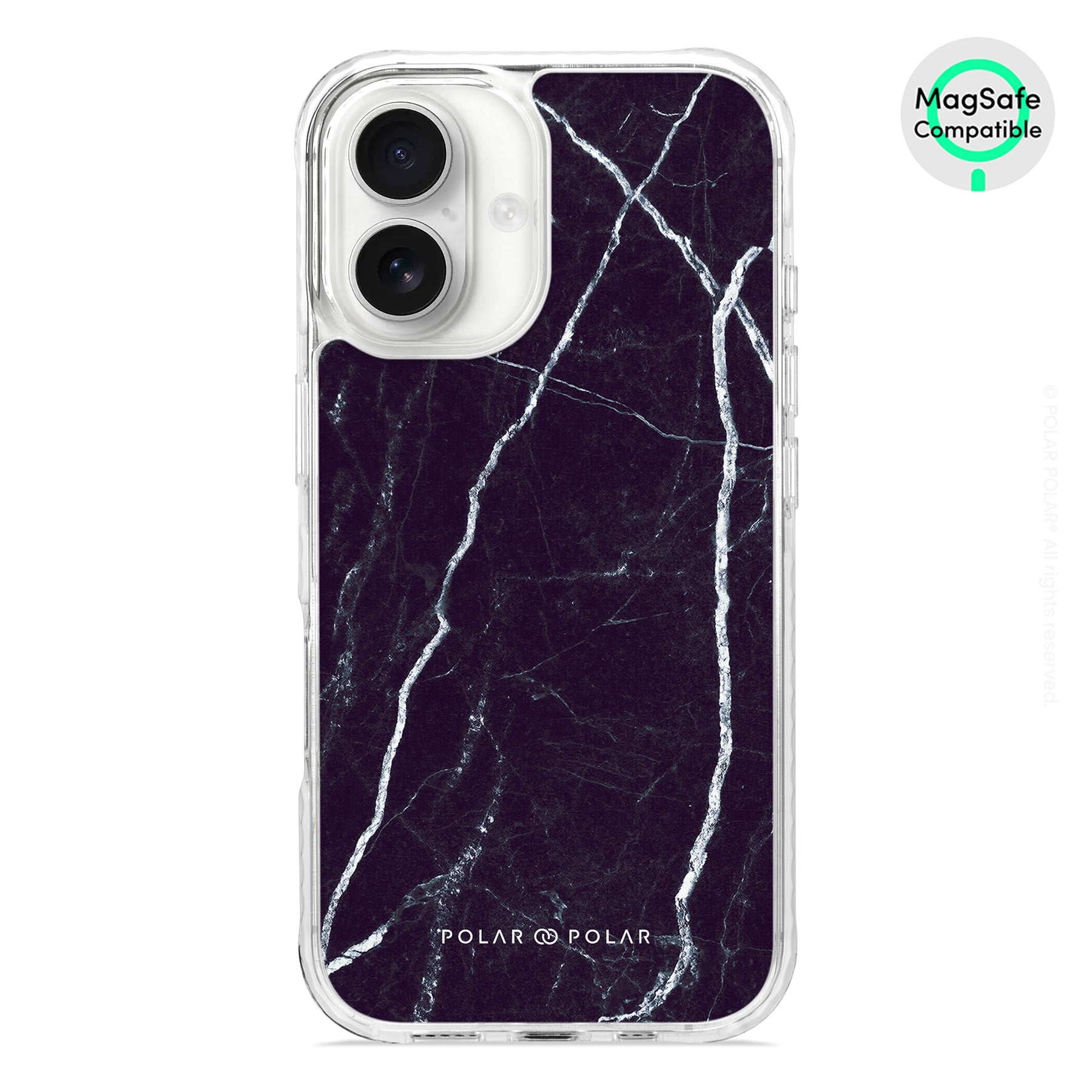Secret Dark - iPhone 16 Clear Bumper MagSafe Case