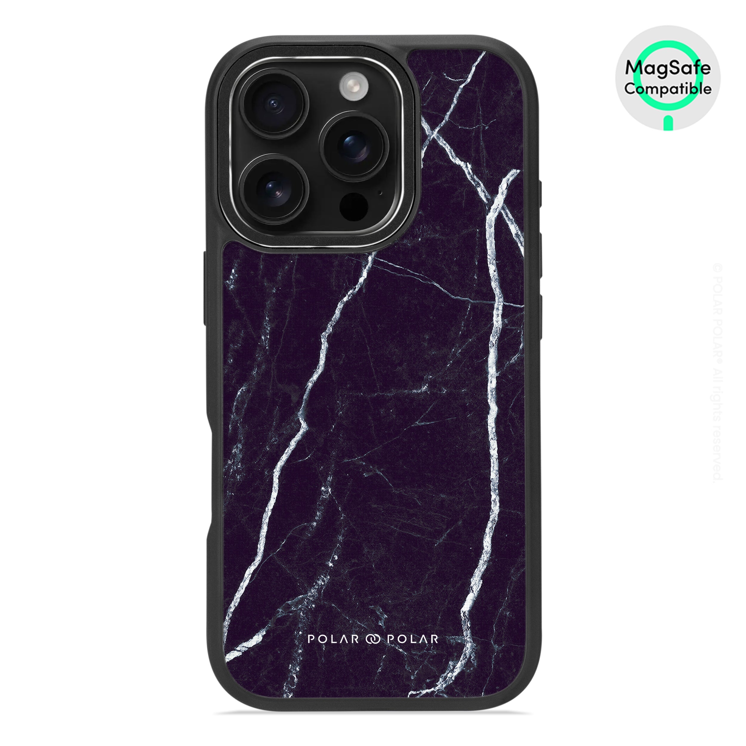Secret Dark - iPhone 16 Pro Frosted Black Bumper MagSafe Case