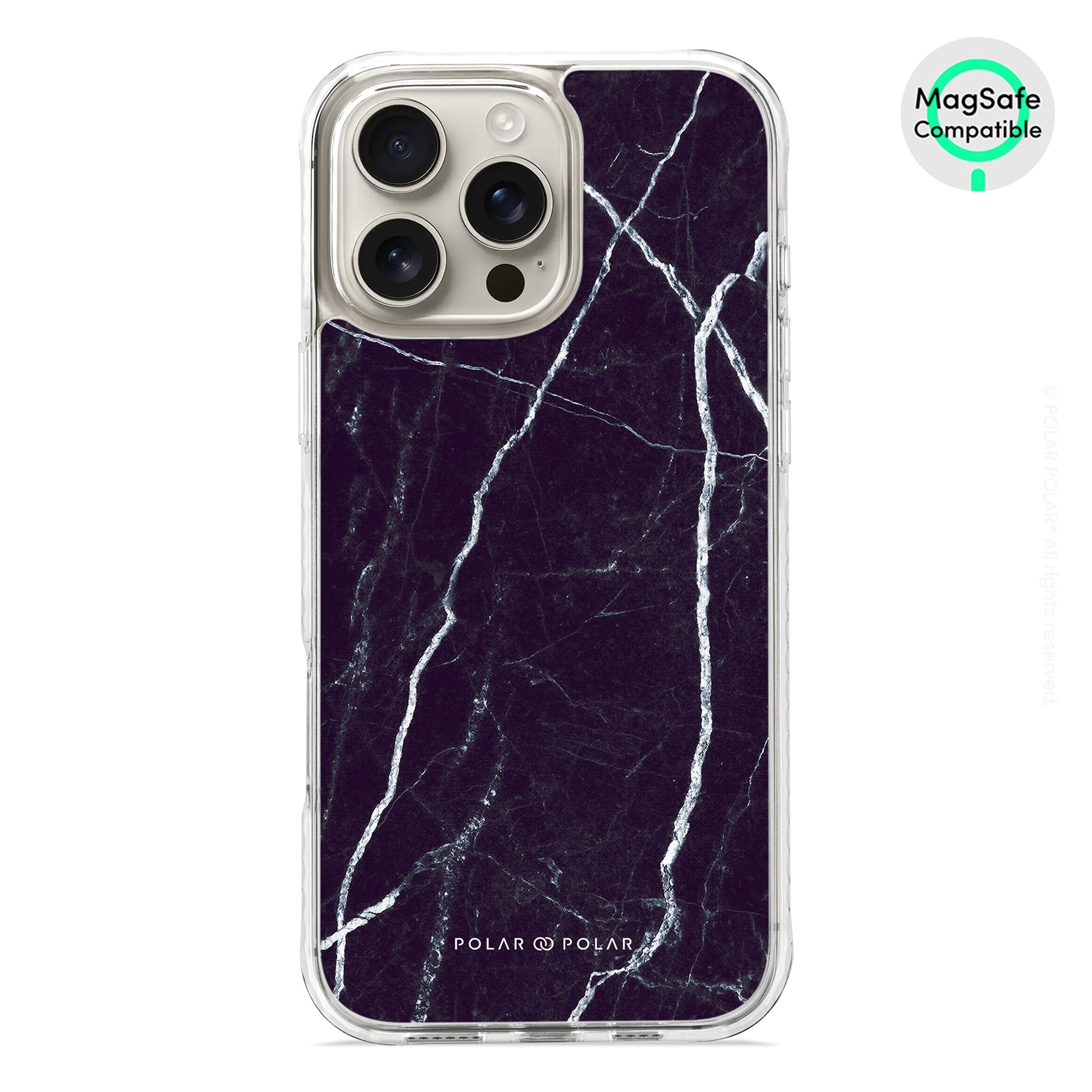 Secret Dark - iPhone 16 Pro Max Clear Bumper MagSafe Case