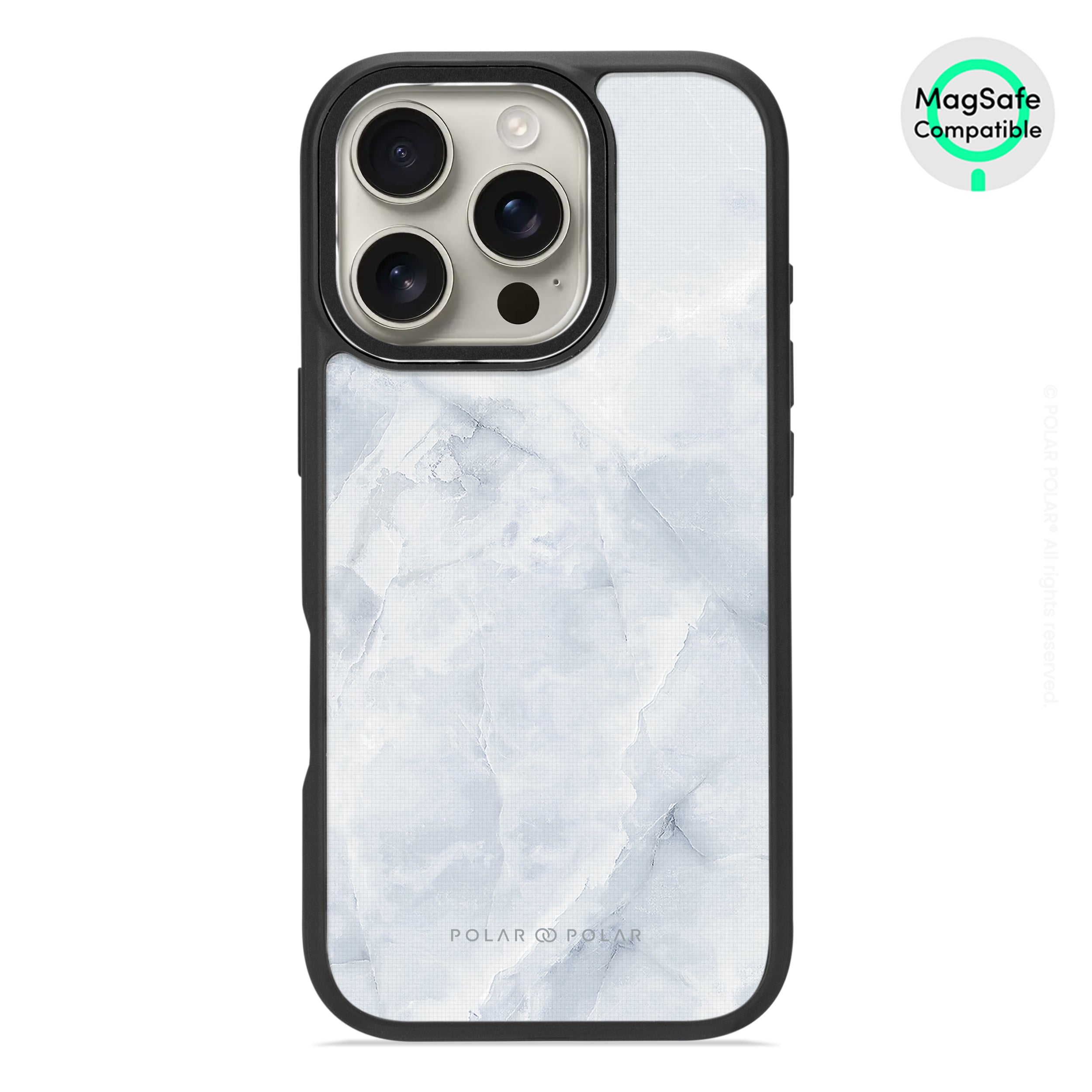 Snow Mountain - iPhone 16 Pro Frosted Black Bumper MagSafe Case