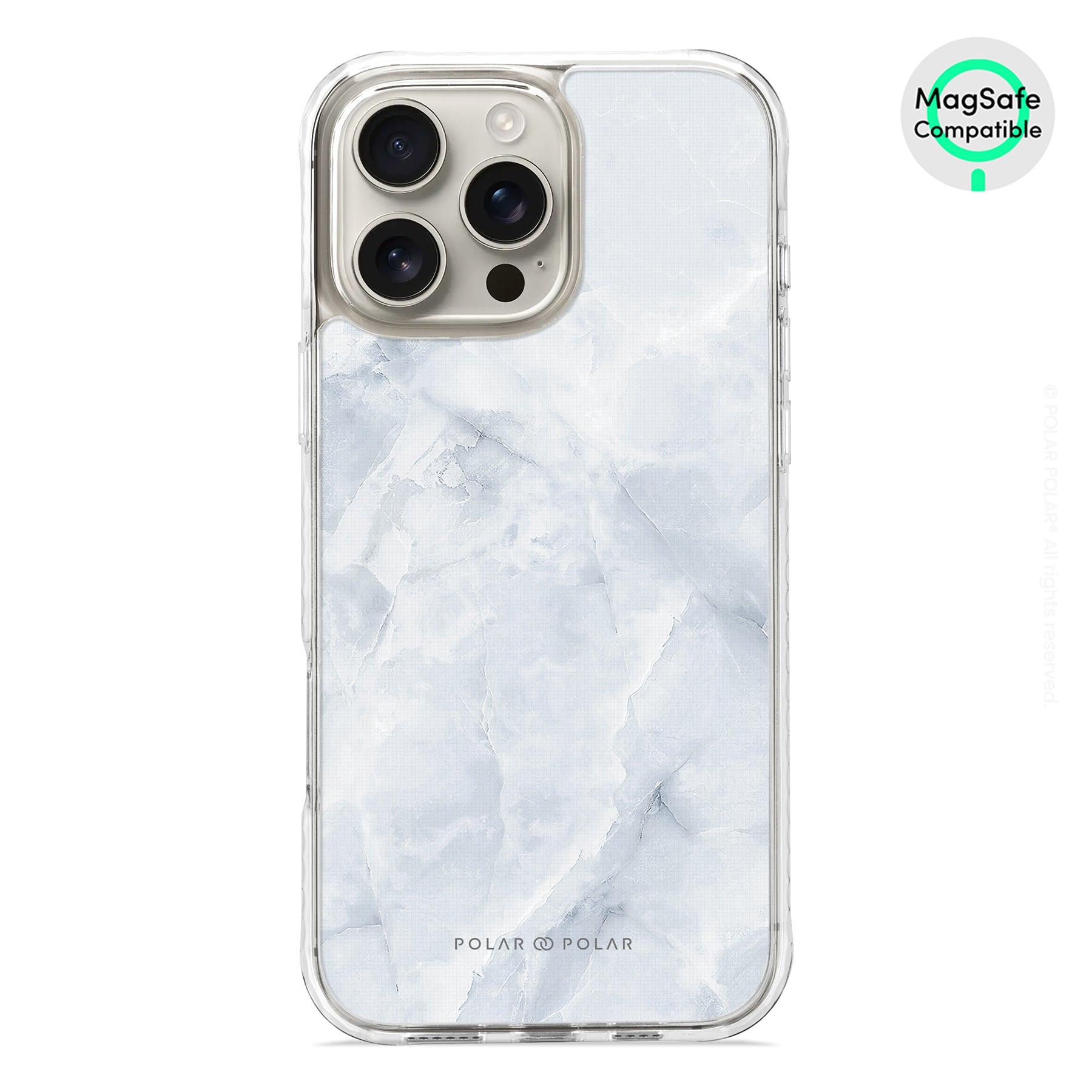 Snow Mountain - iPhone 16 Pro Max Clear Bumper MagSafe Case
