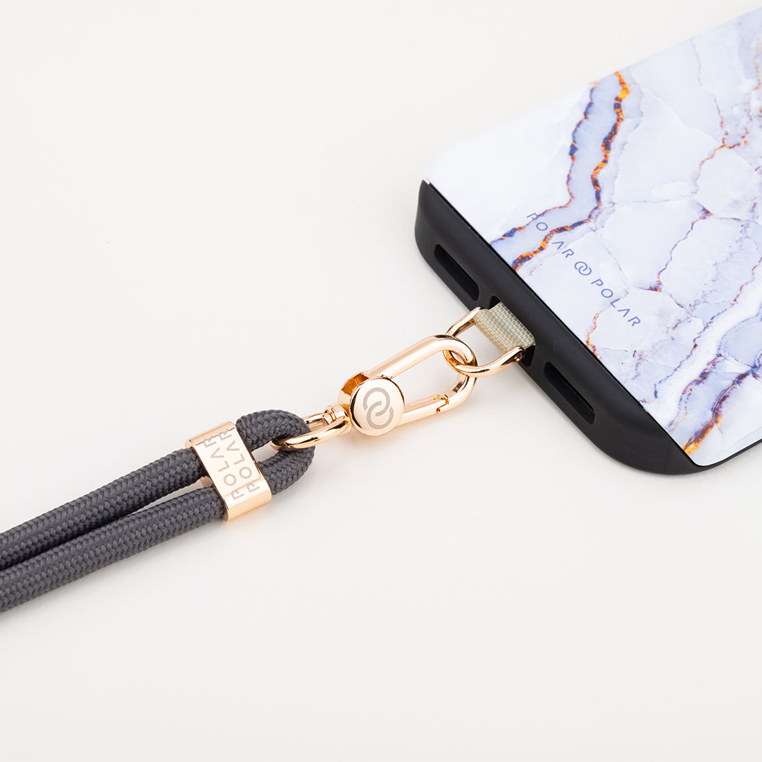 Space Grey Crossbody Phone Strap with Card