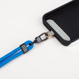 Summer Blue Crossbody Phone Strap with Card
