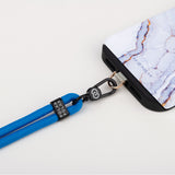 Summer Blue Crossbody Phone Strap with Card