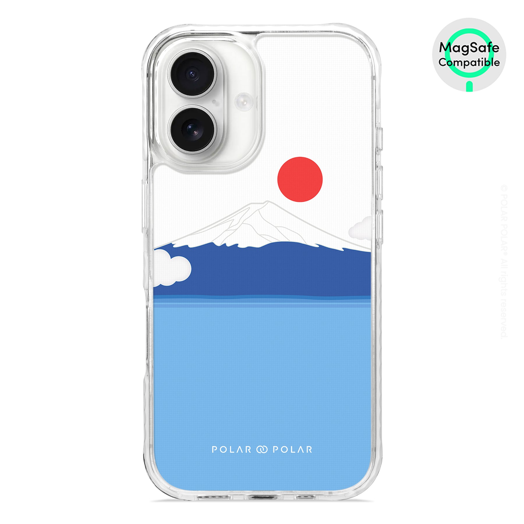 Summer Fujisan - iPhone 16 Clear Bumper MagSafe Case
