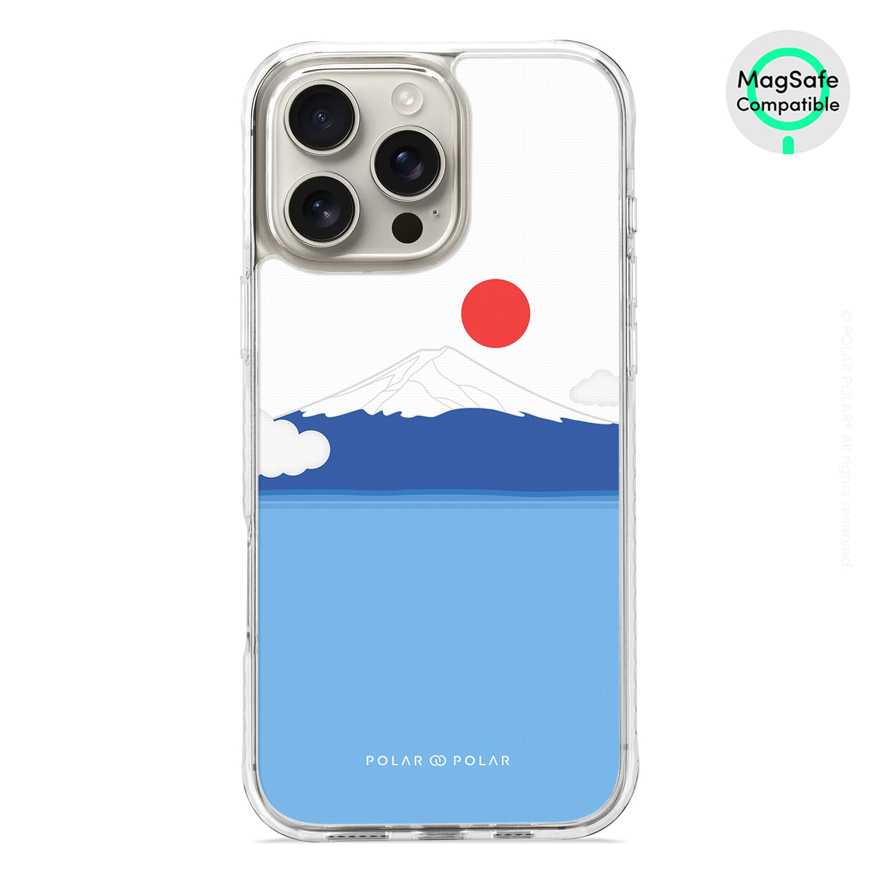 Summer Fujisan - iPhone 16 Pro Max Clear Bumper MagSafe Case