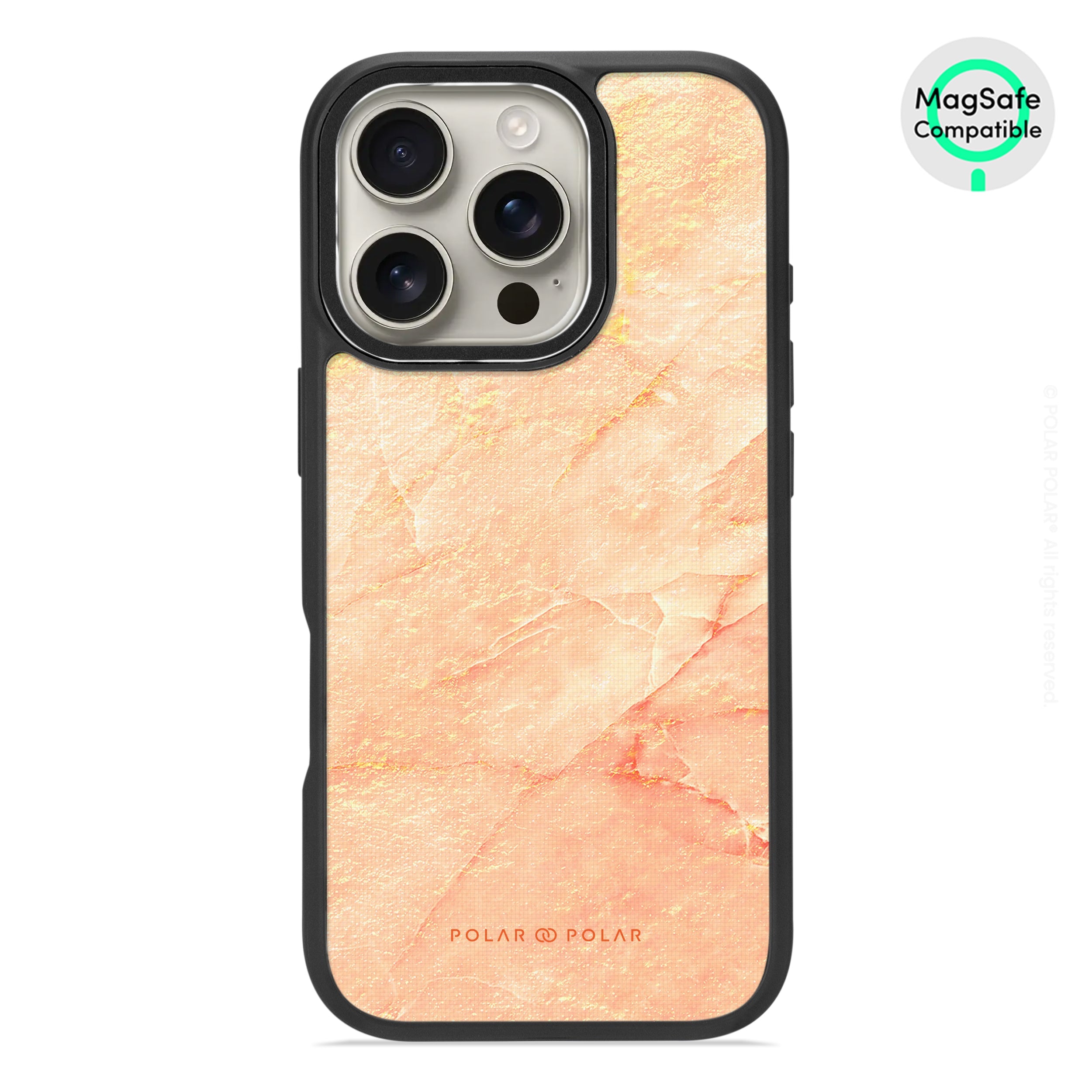Sunset - iPhone 16 Pro Frosted Black Bumper MagSafe Case