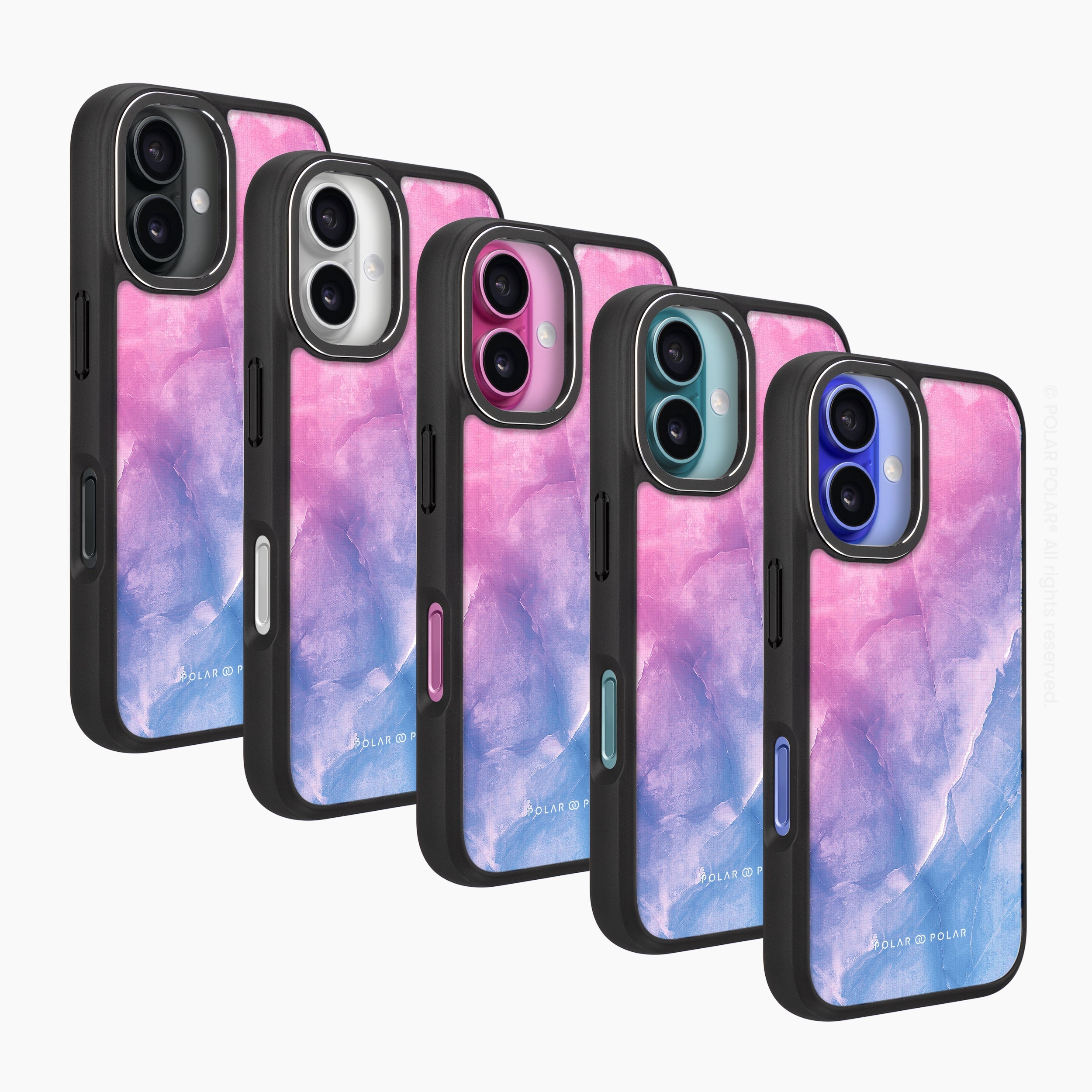 Sweet Rainbow - iPhone 16 Pro Frosted Black Bumper MagSafe Case