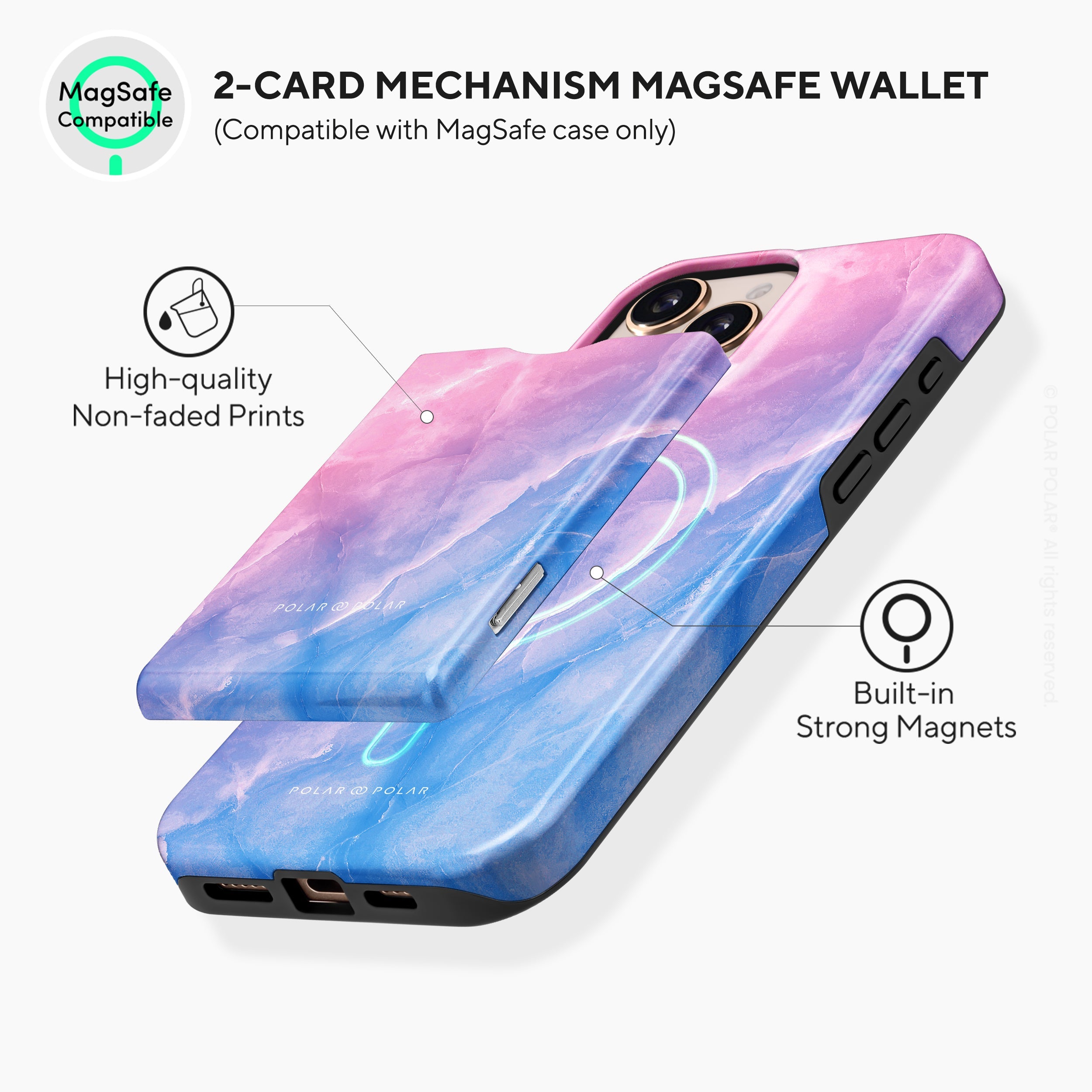 Sweet Rainbow MagSafe Wallet