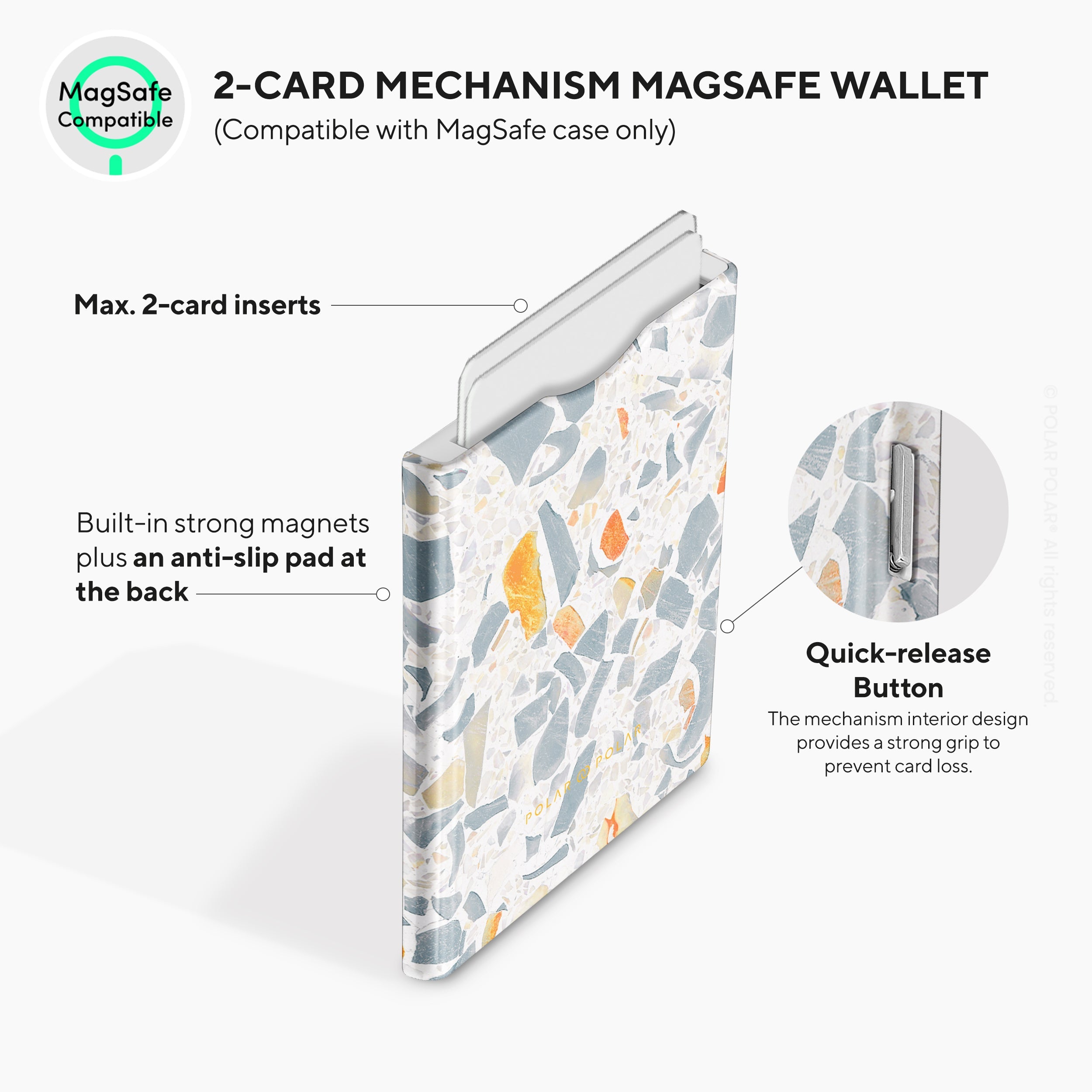 Terrazzo Grey MagSafe Wallet