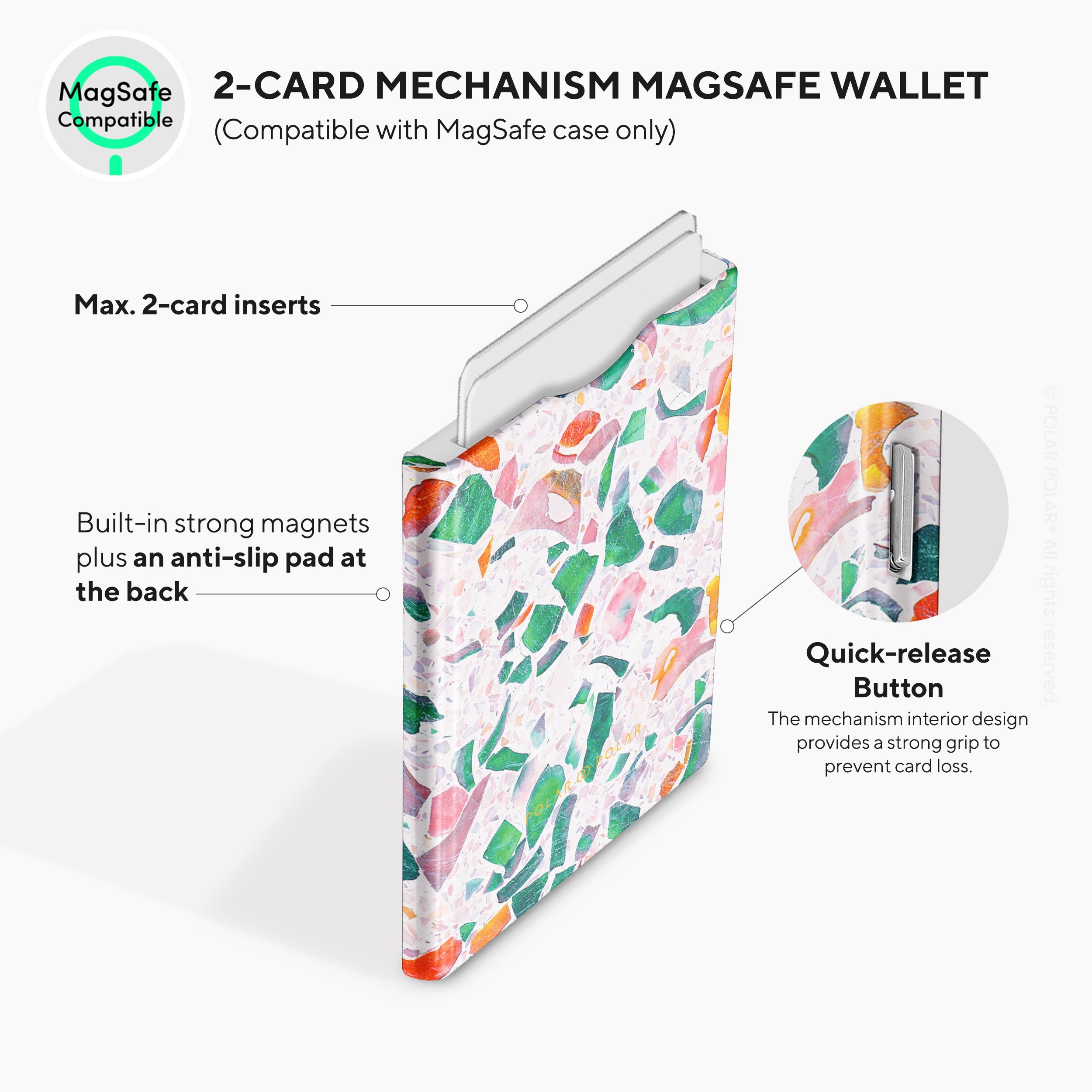 Terrazzo Lake Blue MagSafe Wallet