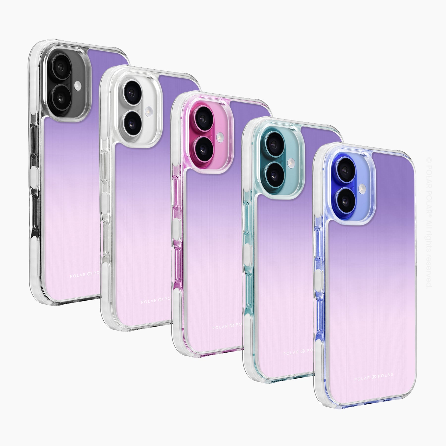 Violet Blue Pastel - iPhone 16 Clear Bumper MagSafe Case