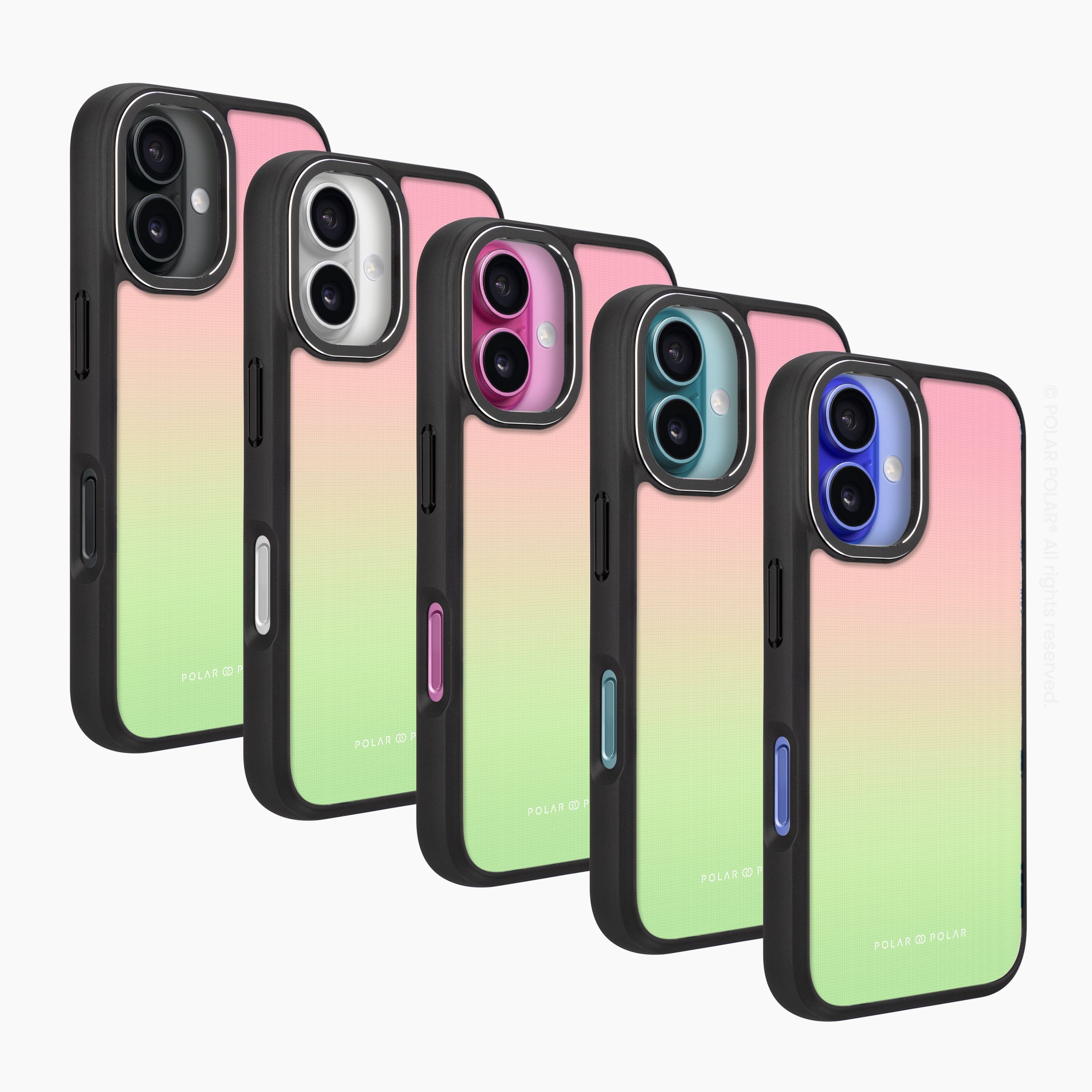 西瓜冰粉彩 - iPhone 16 Plus 黑磨砂防摔 MagSafe 手機殼