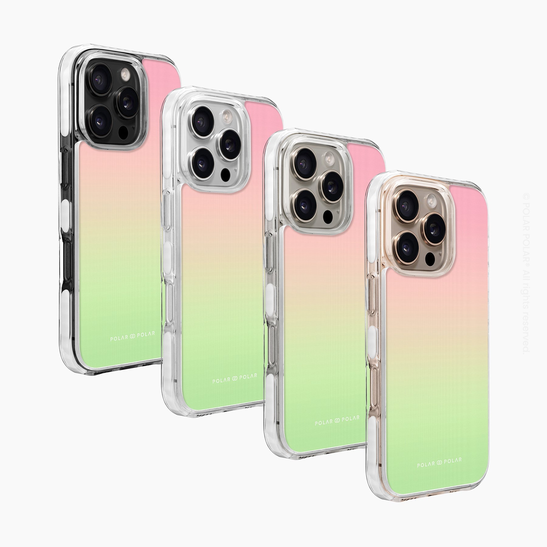 Watermelon Pastel - iPhone 16 Pro Max Clear Bumper MagSafe Case