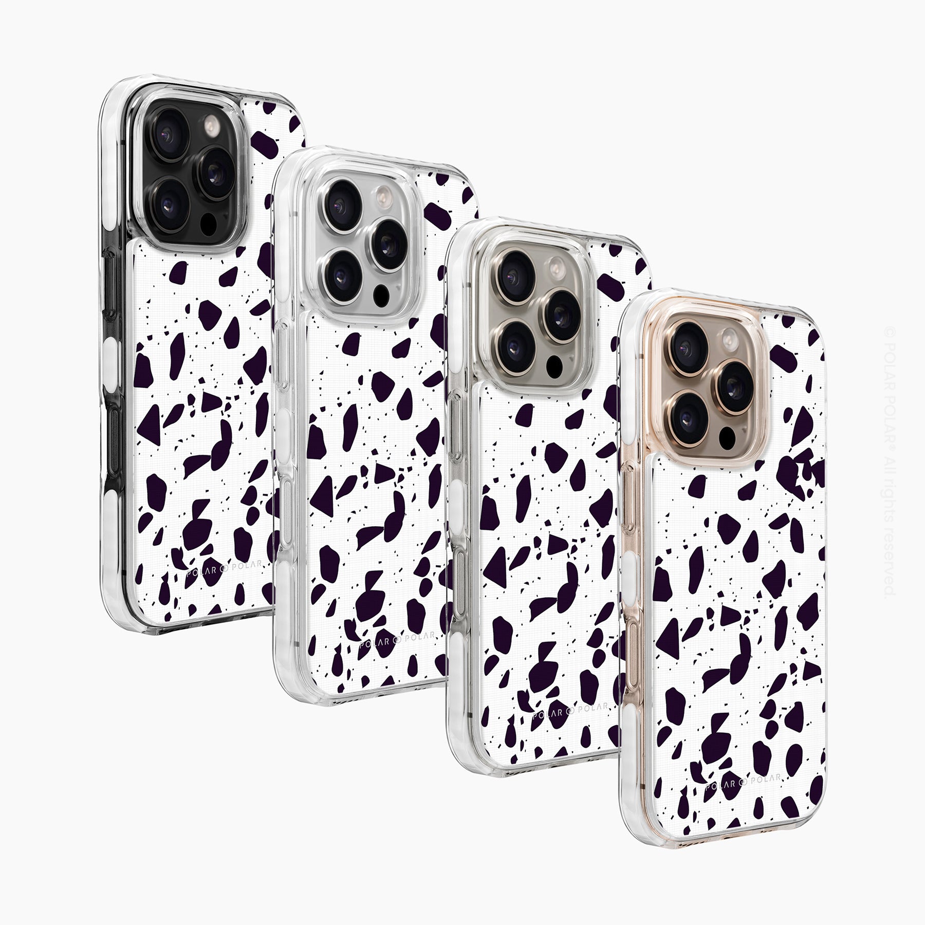 白色石板街水磨石 - iPhone 16 Pro 透明邊防摔 MagSafe 手機殼