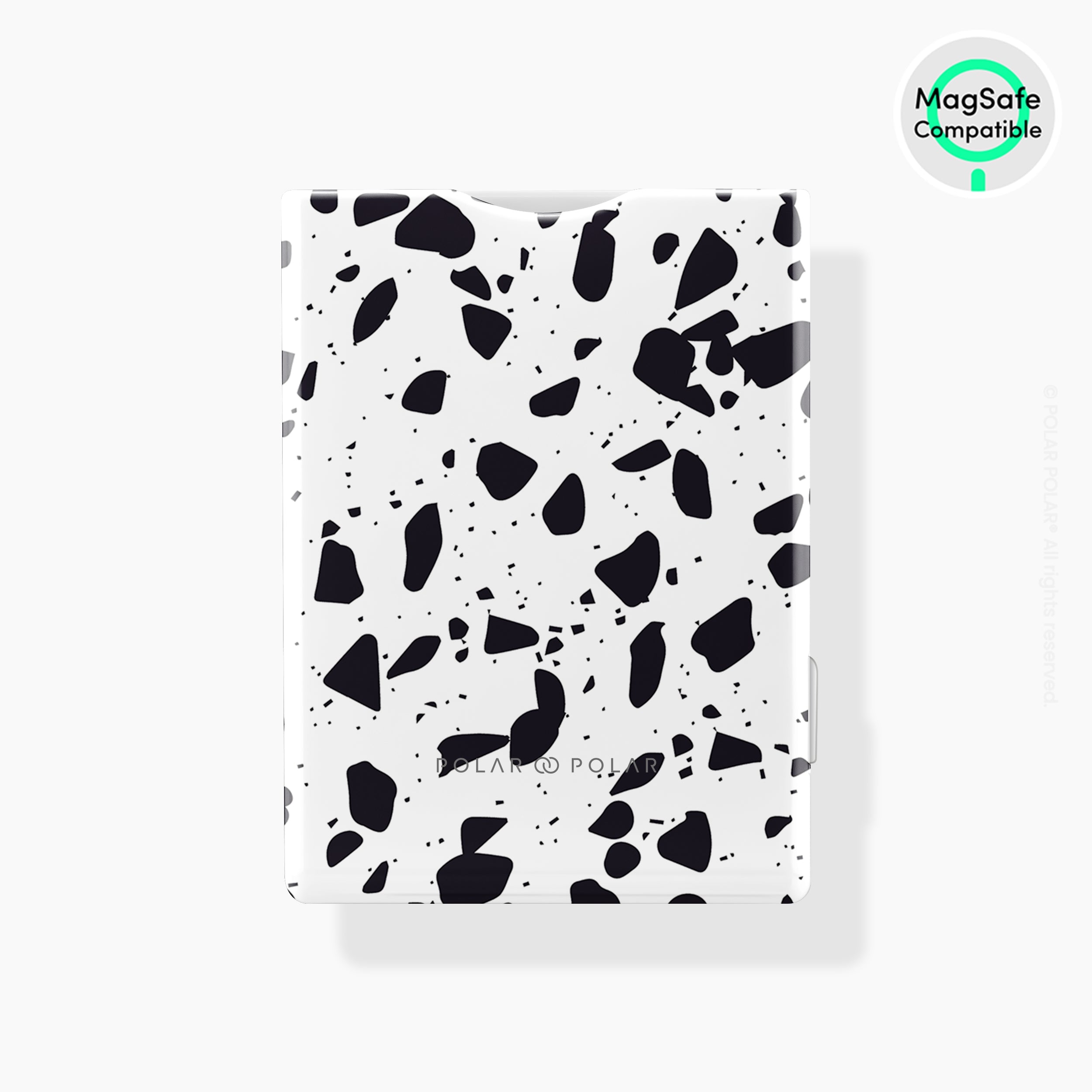White Rocky Road Terrazzo MagSafe Wallet