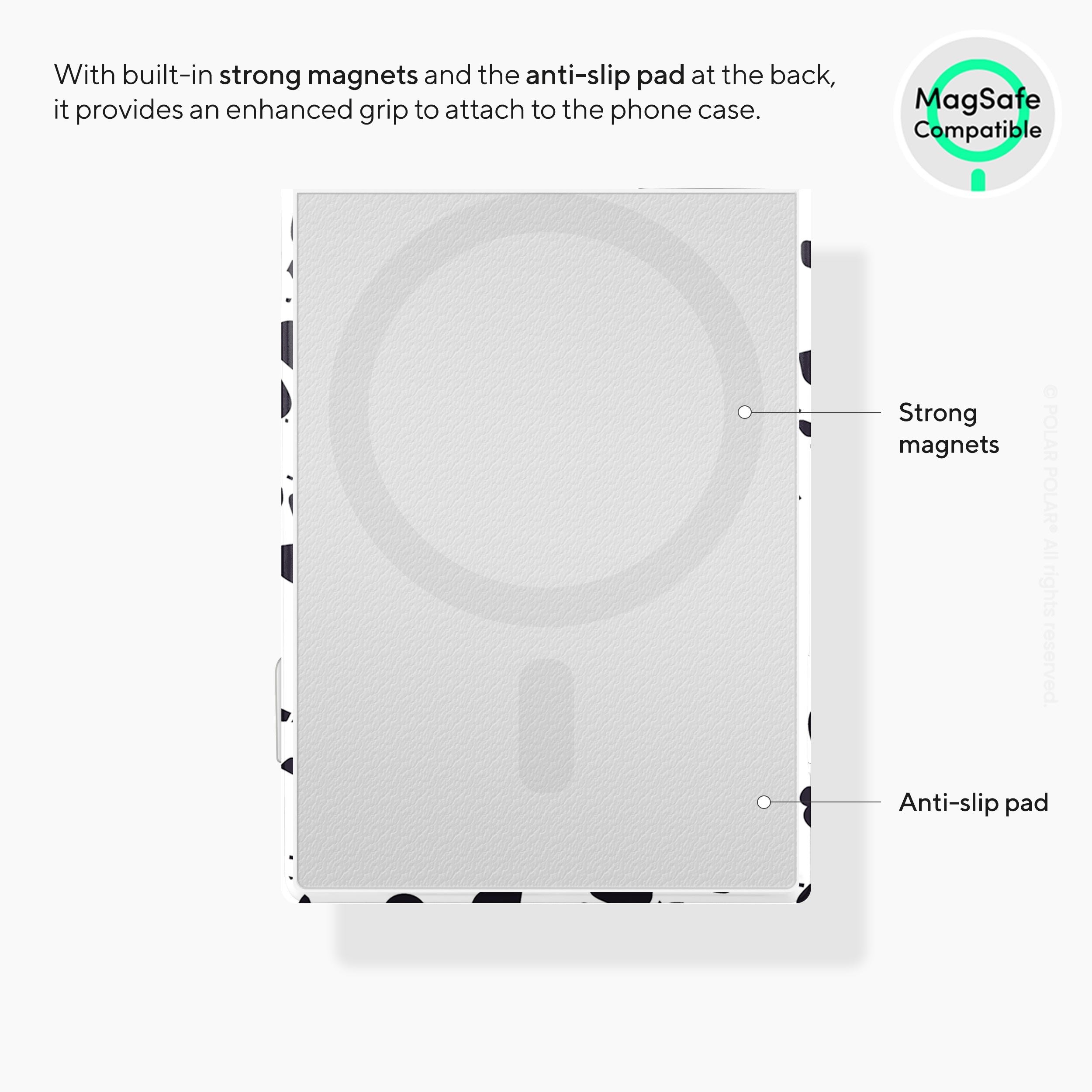 White Rocky Road Terrazzo MagSafe Wallet