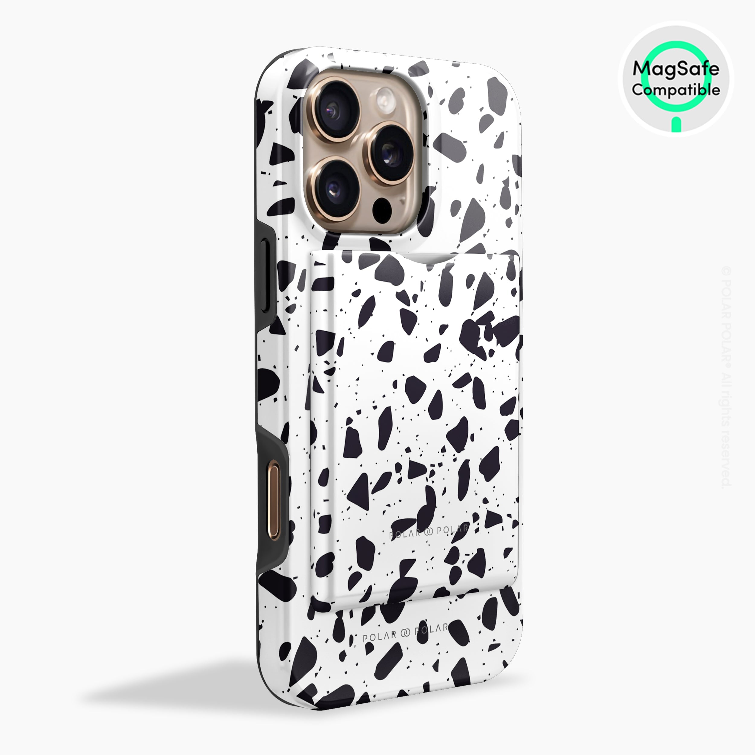 White Rocky Road Terrazzo MagSafe Wallet