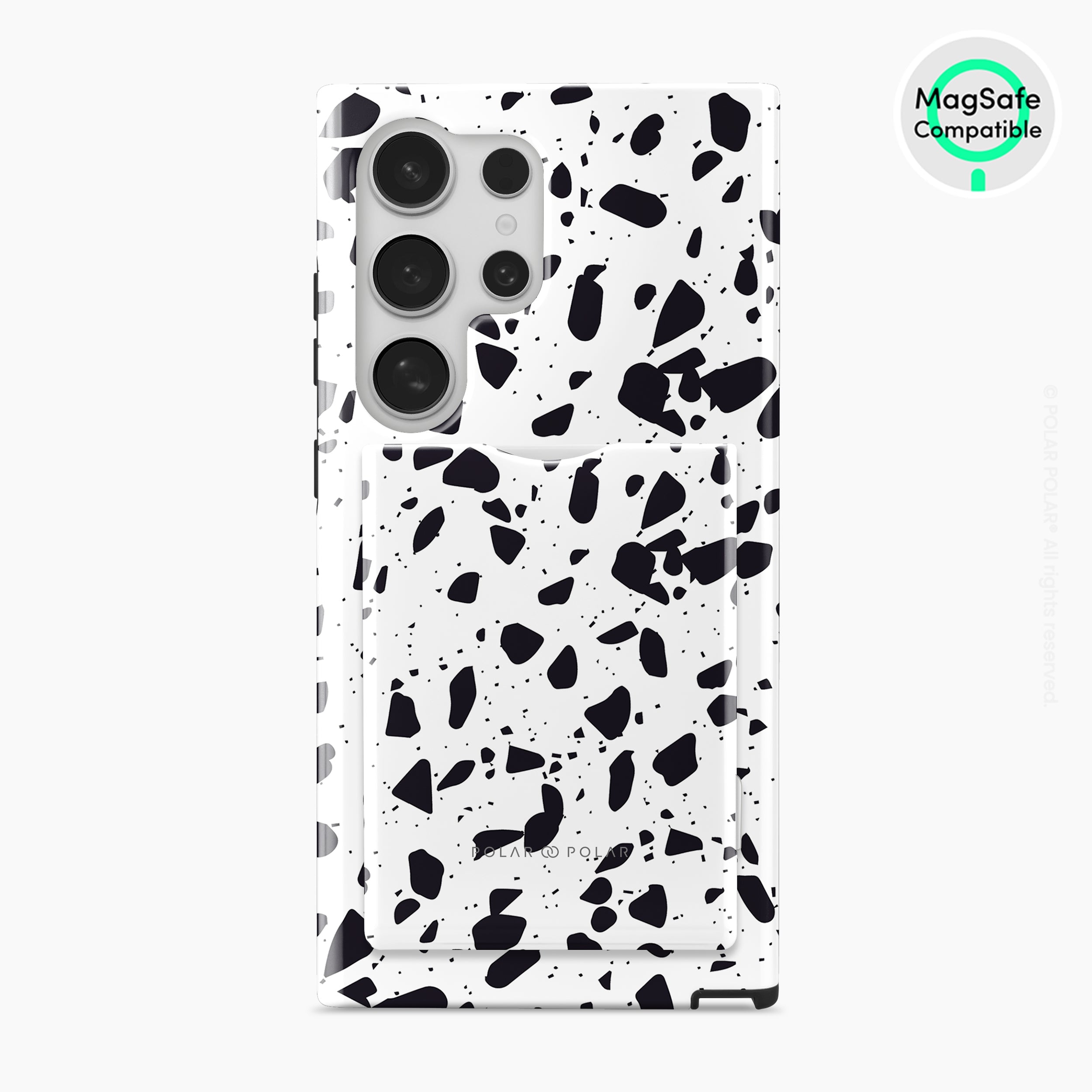 White Rocky Road Terrazzo MagSafe Wallet