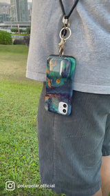 Adjustable Crossbody / Neck Mobile Phone Lanyard / Cord (with chain clip)