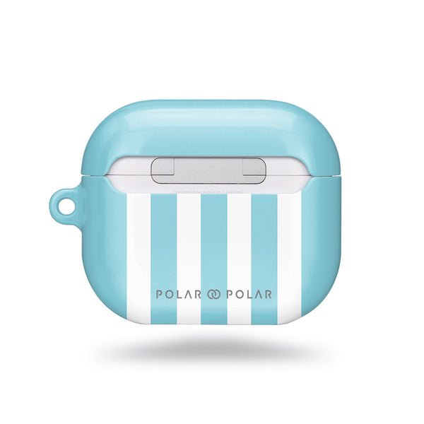 淡藍色直紋 | 客製化 AirPods 3 保護殼