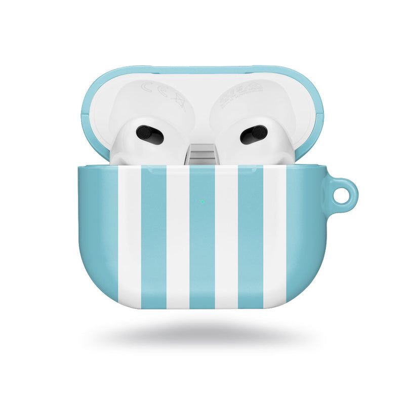 淡藍色直紋 | 客製化 AirPods 3 保護殼