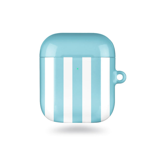 Baby Blue Stripe | Custom AirPods Case