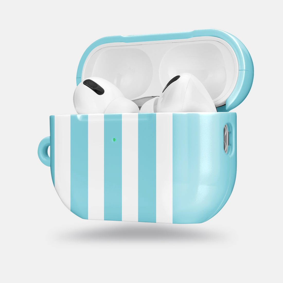 淡藍色直紋 | 客製化 AirPods Pro 2 耳機保護套
