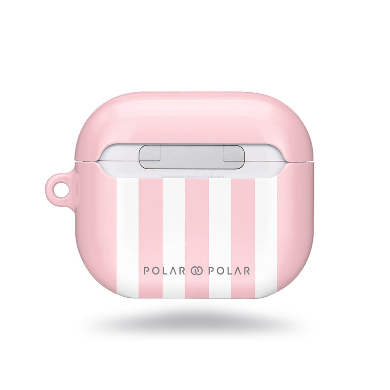 淺粉紅色直紋 | 客製化 AirPods 3 保護殼