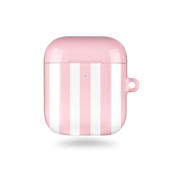 淺粉紅色直紋 AirPods 客製化型號