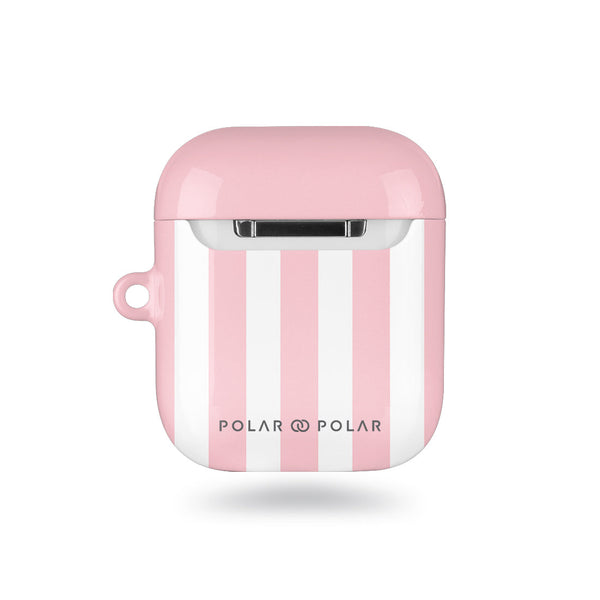 淺粉紅色直紋 AirPods 客製化型號